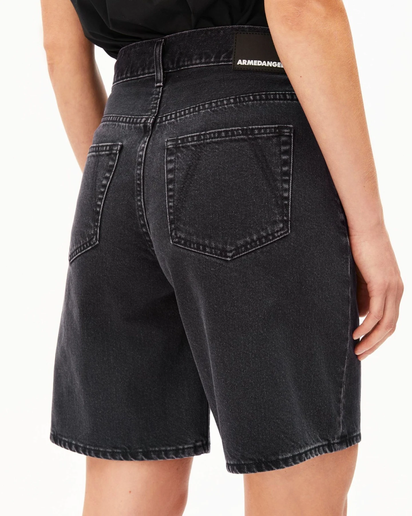 Jeansshorts Thalinaa Ebony Black – Ansicht 4