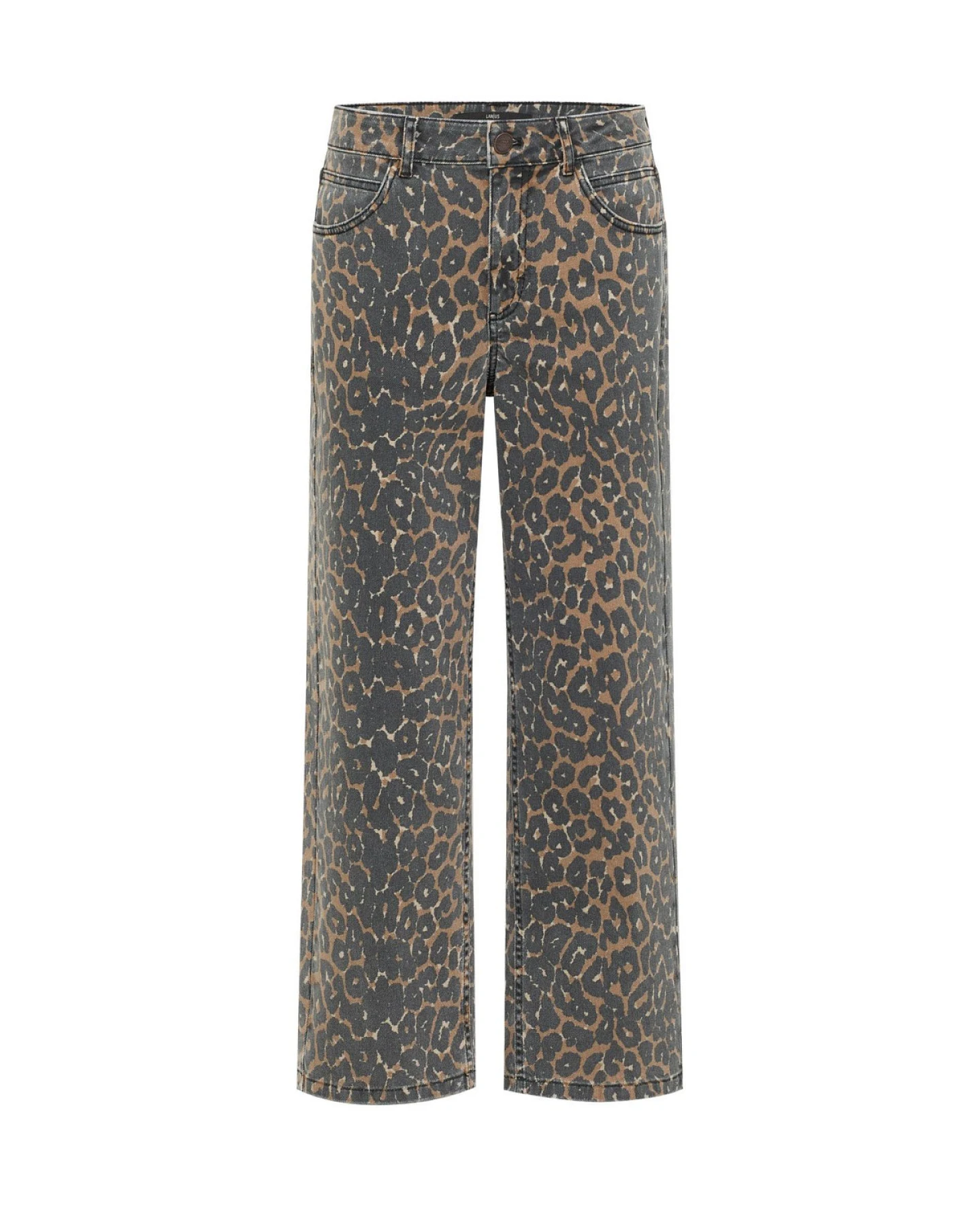 Jeans Relaxed Leo Print Braun – Ansicht 6