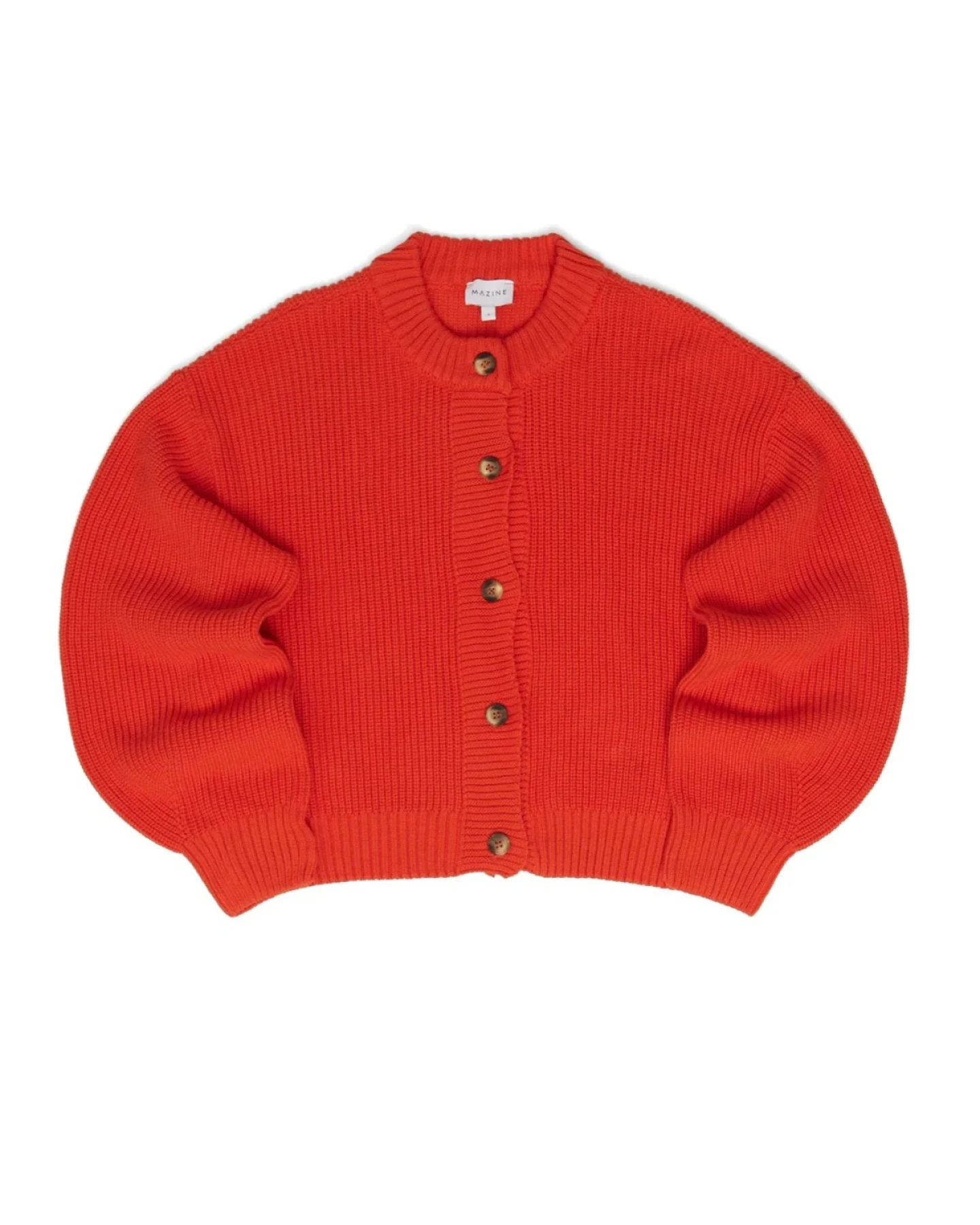 Strickjacke Chunky Knit Rot – Ansicht 6