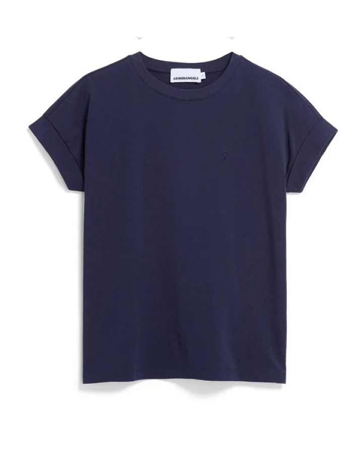 ARMEDANGELS - Women's Idaa Logo - T-Shirt Gr S blau