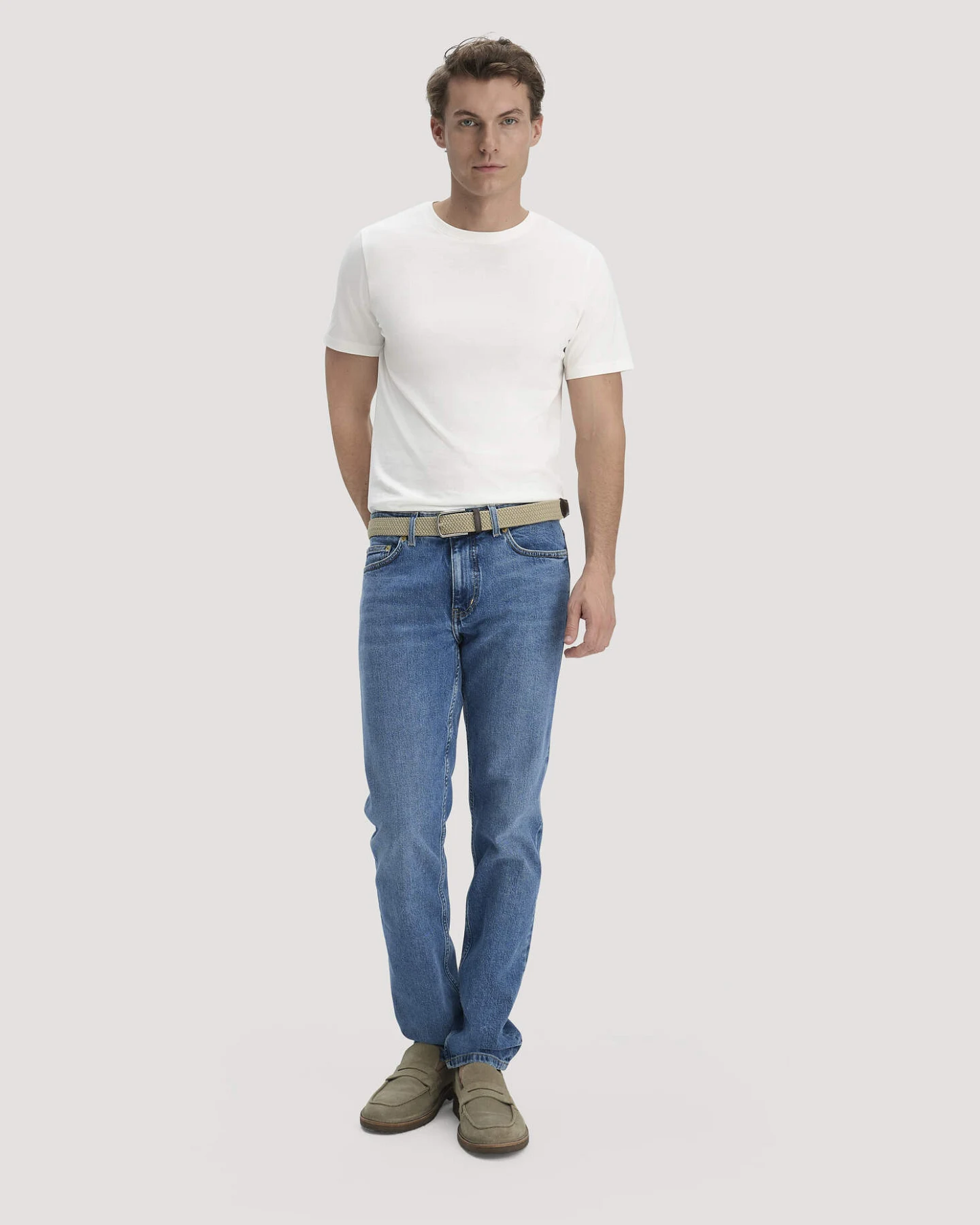 hessnatur Herren T-Shirt Regular aus Regenerative Organic Cotton (ROC) - weiß - Größe 50 – Ansicht 2