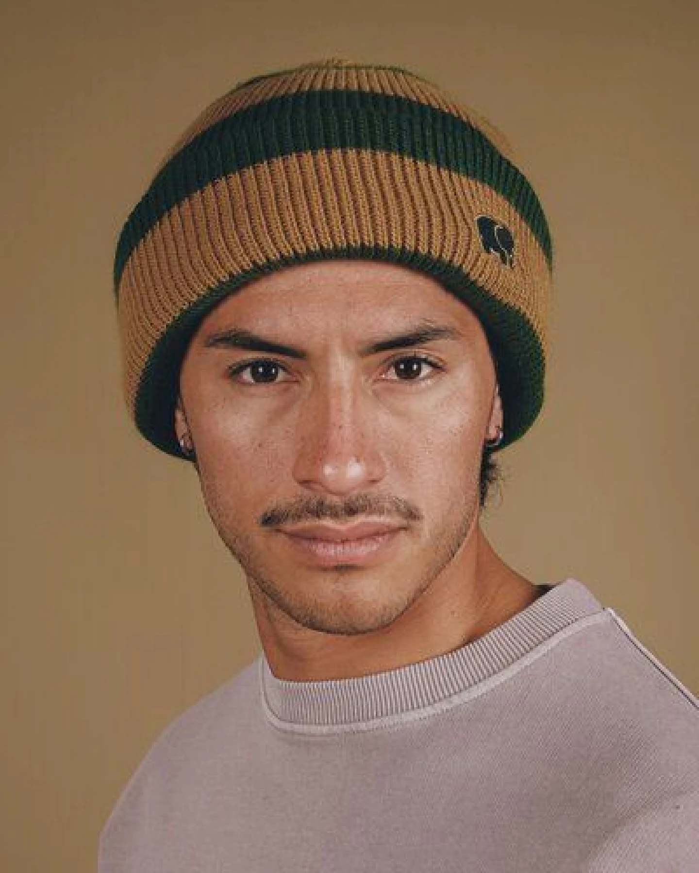 Trendsplant Montcabrer Beanie Emmerald/Dune – Ansicht 4