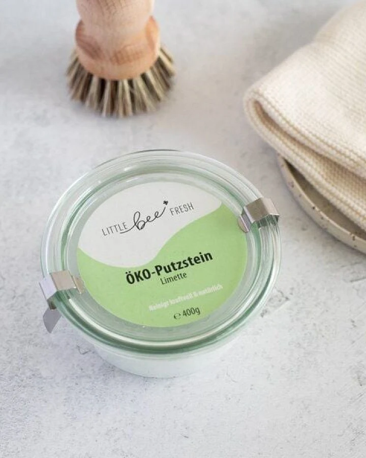 little bee fresh Ökologischer Putzstein - im Weckglas 400g