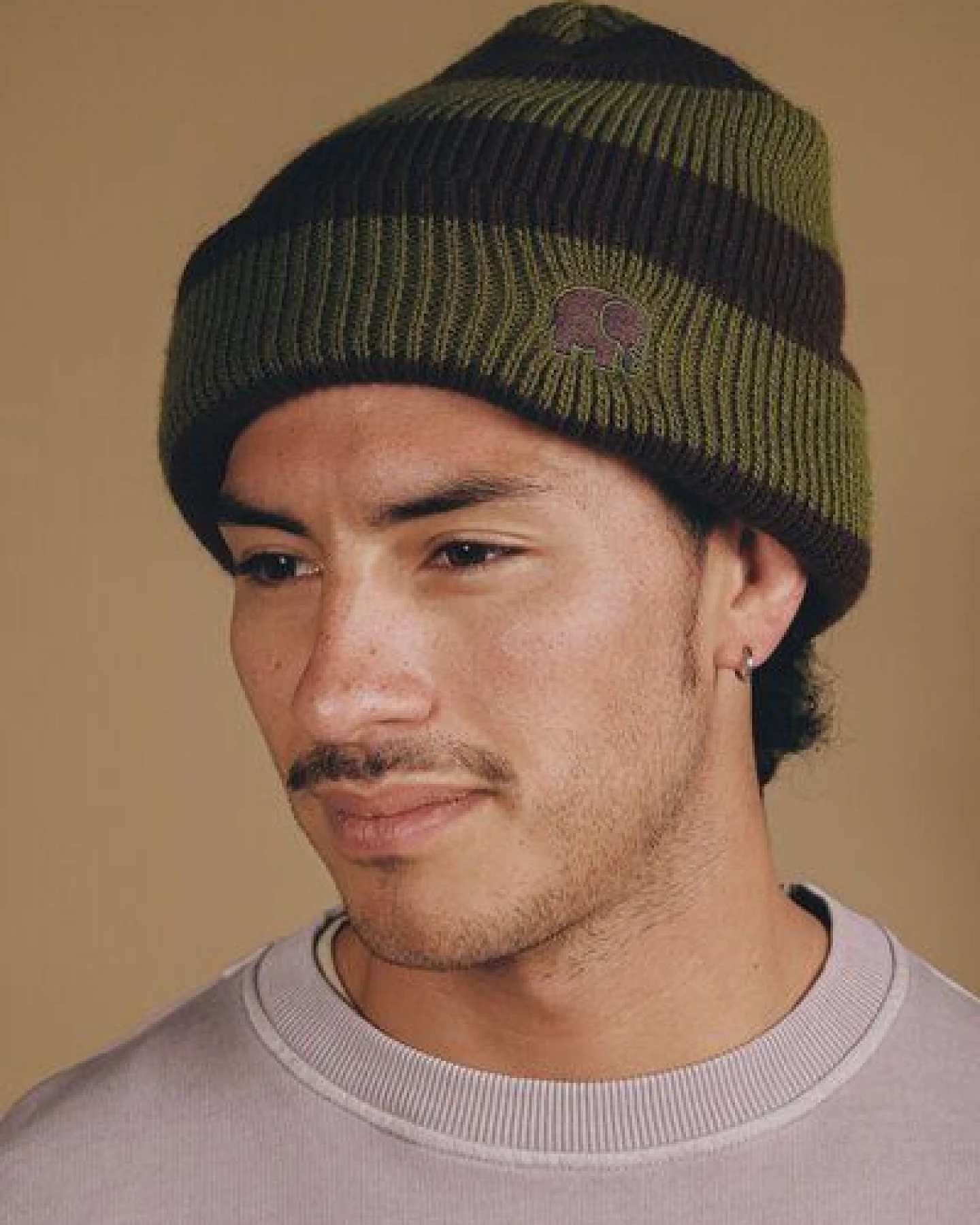 Trendsplant Montcabrer Beanie Khaki/Coffee – Ansicht 4