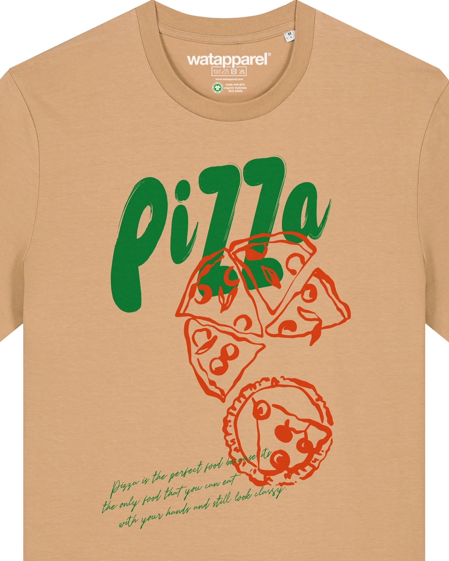 Watapparel T-Shirt Pizza – Ansicht 3