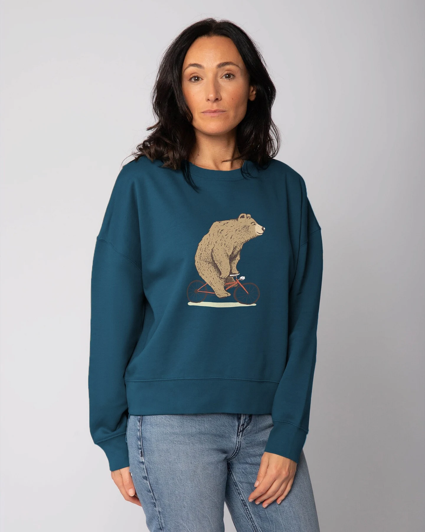 Watapparel Sweatshirt Fahrradbär – Ansicht 2
