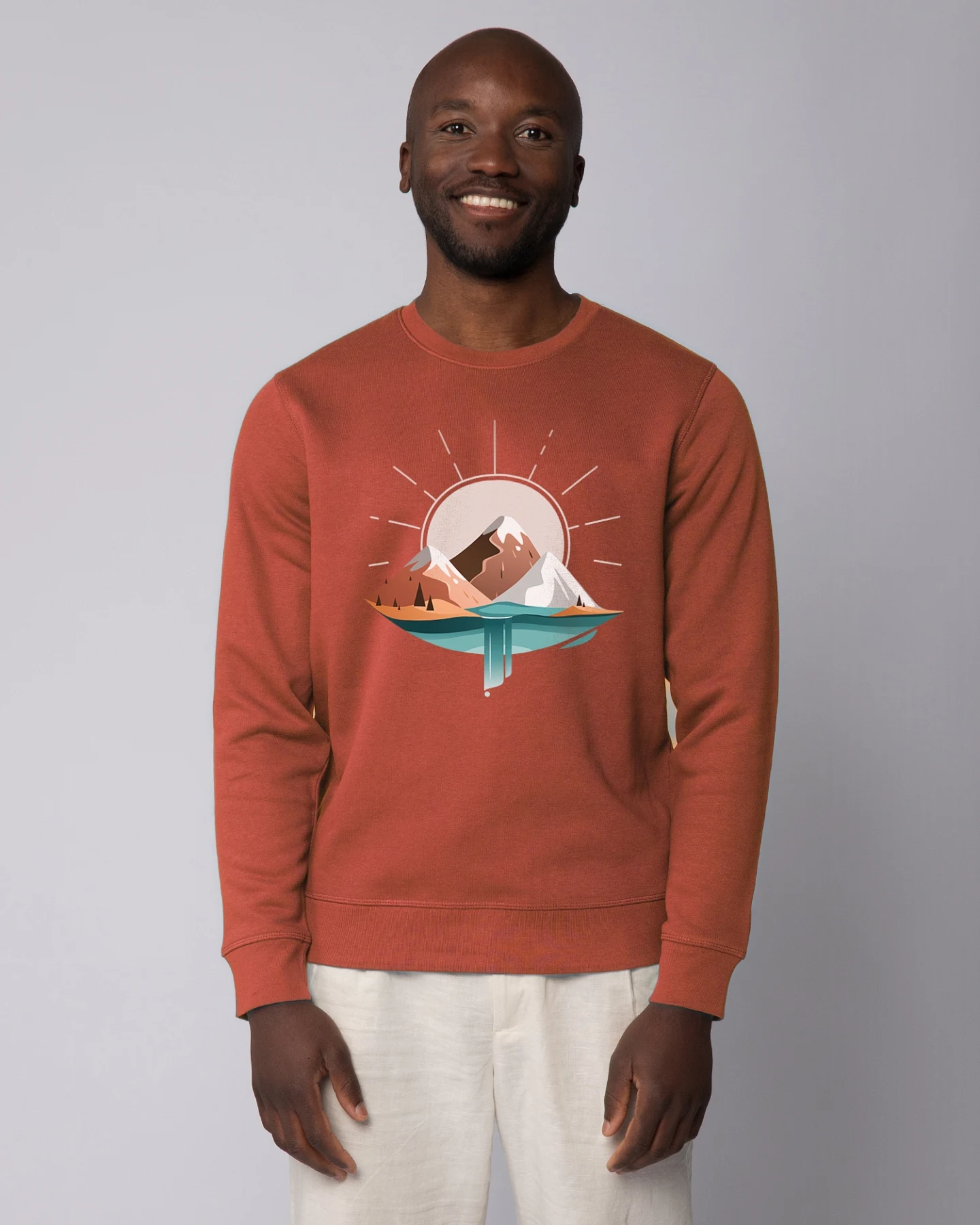 Watapparel Sweatshirt Sunrise & Lake – Ansicht 2