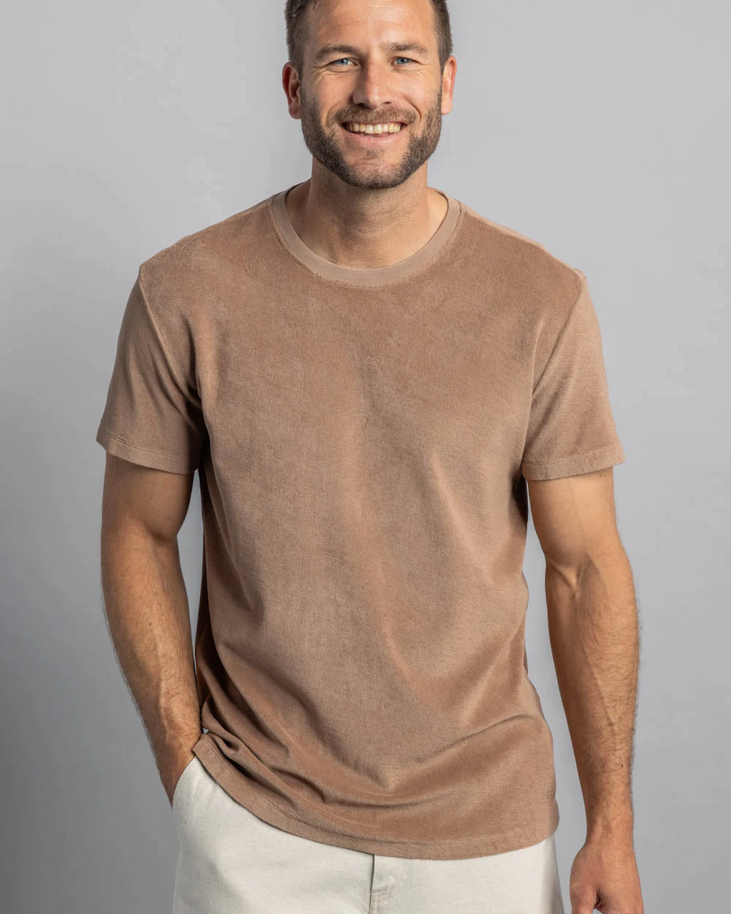 DIRTS Herren vegan T-Shirt Terry Schokoladenmalz – Ansicht 2