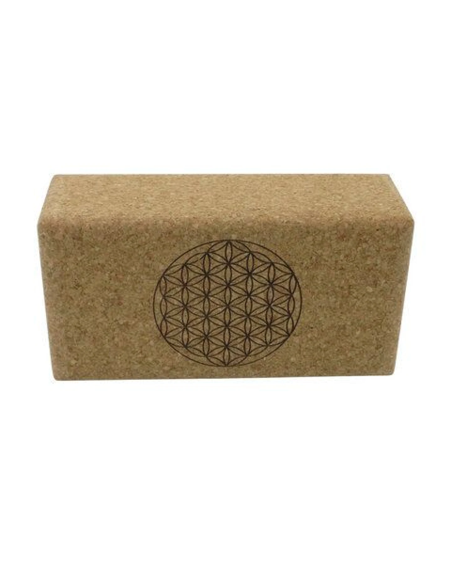 Just Be Yoga Block Kork - Blume des Lebens – Ansicht 2