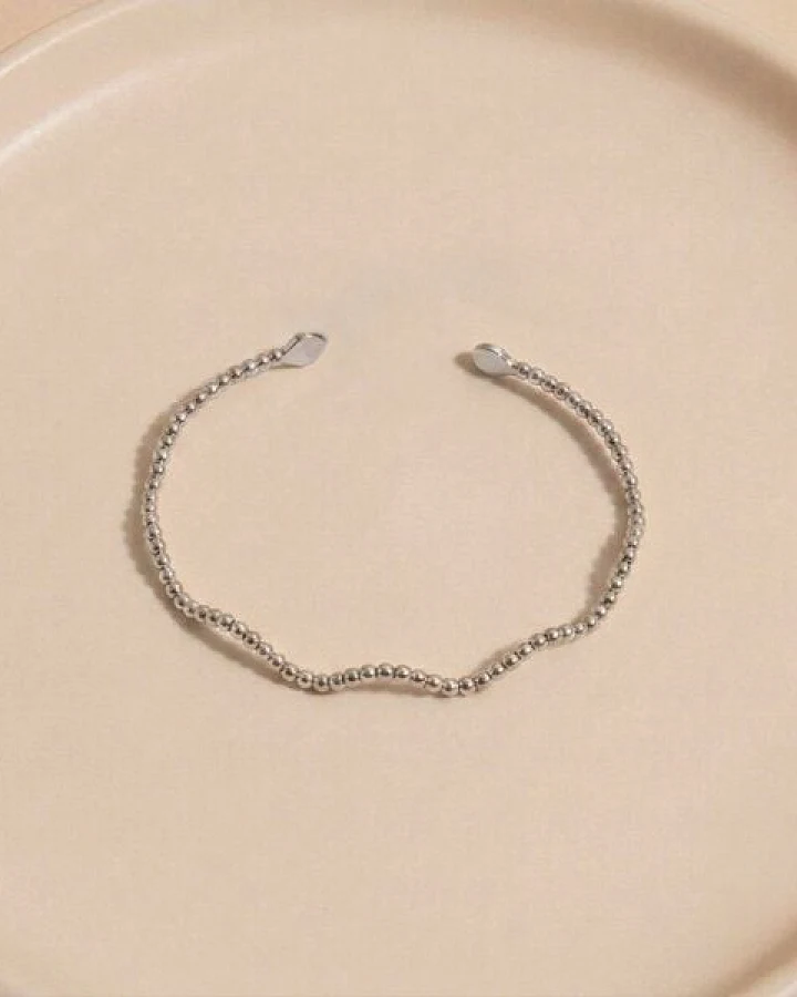 ELEKTROPULLI IRREGULAR DOTS Armreif 2mm schmal, verstellbar