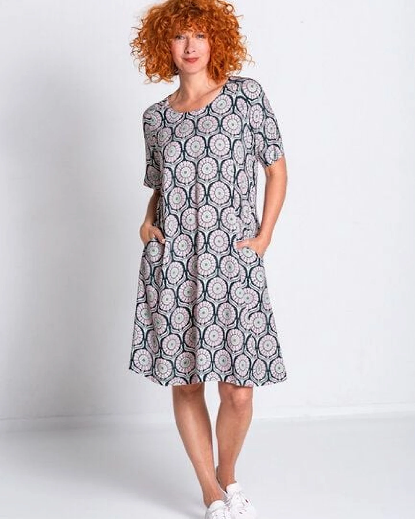 Heidekönigin Viskose Kleid kurzarm – Ansicht 4