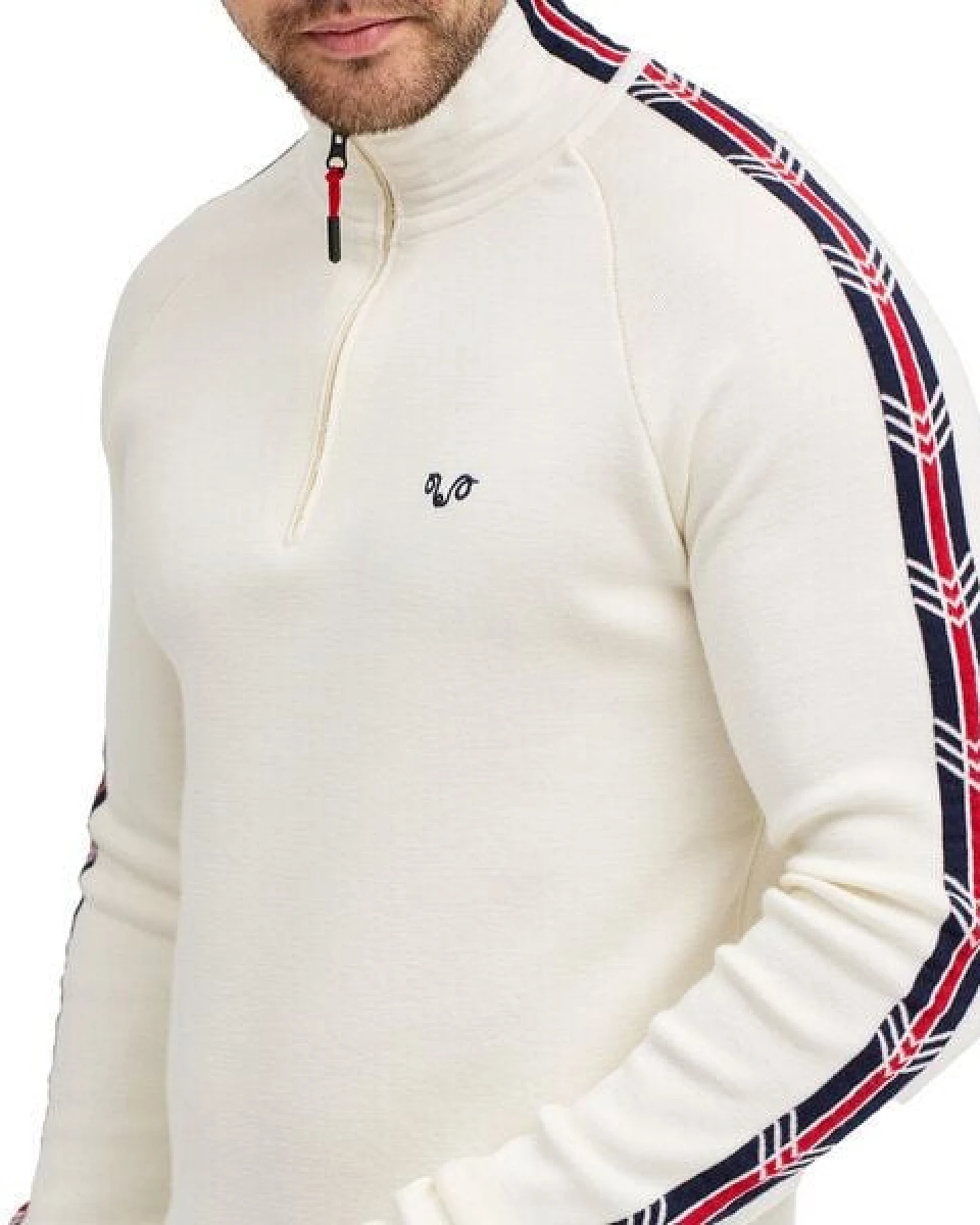 Woolona Merino Pullover Herren - NOYAN - 100% Merinowolle 1/4 (Zip) – Ansicht 2