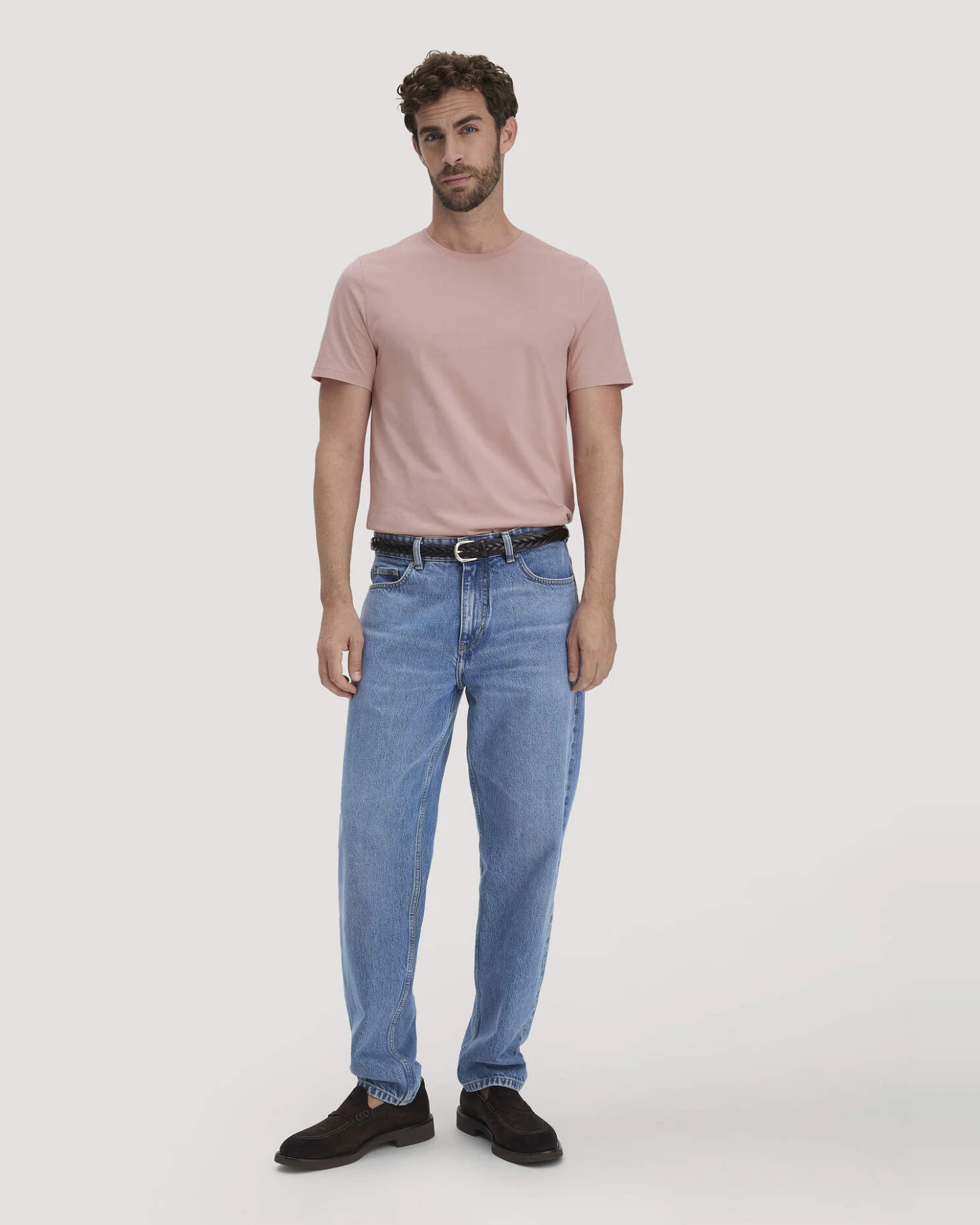 hessnatur Herren T-Shirt Regular aus Regenerative Organic Cotton (ROC) - rosa - Größe 48 – Ansicht 2
