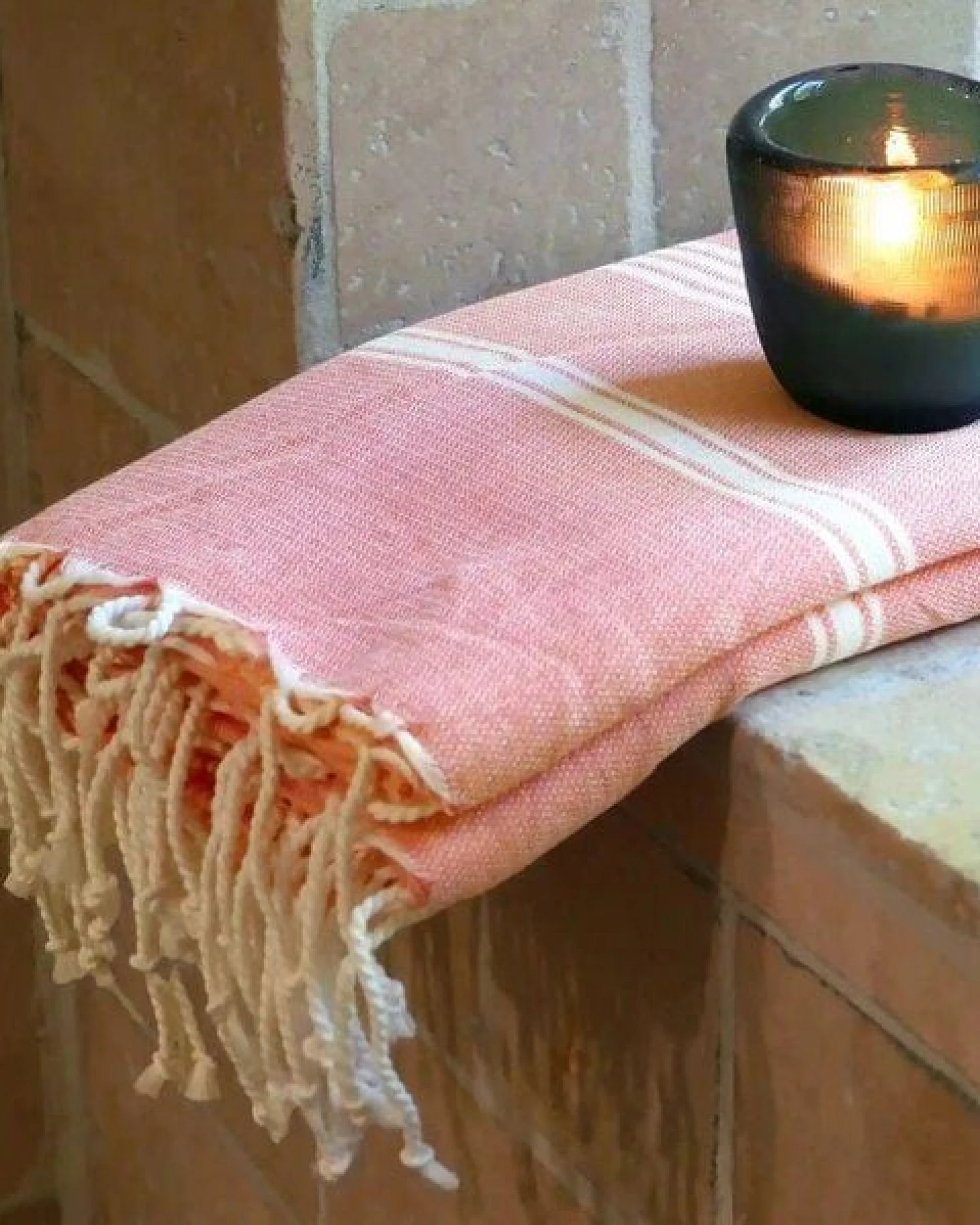 Karawan authentic Fouta HAMMAM (Peshtamal) aus Bio-Baumwolle, 100 x 200cm – Ansicht 2