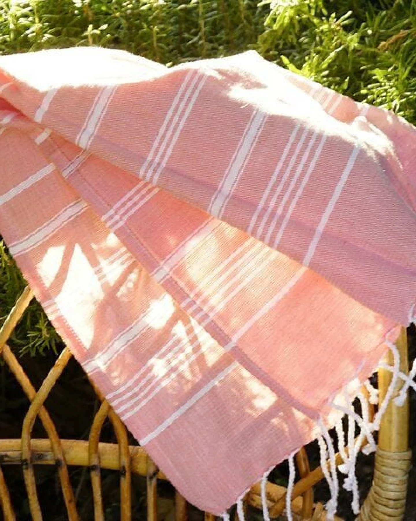 Karawan authentic Fouta HAMMAM (Peshtamal) aus Bio-Baumwolle, 100 x 200cm – Ansicht 3