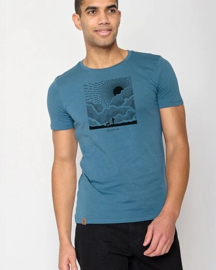 GREENBOMB Nature Friends Guide - Sportliches T-Shirt aus Bio-Baumwolle / hochwertiger Print / GOTS / Fair & Vegan