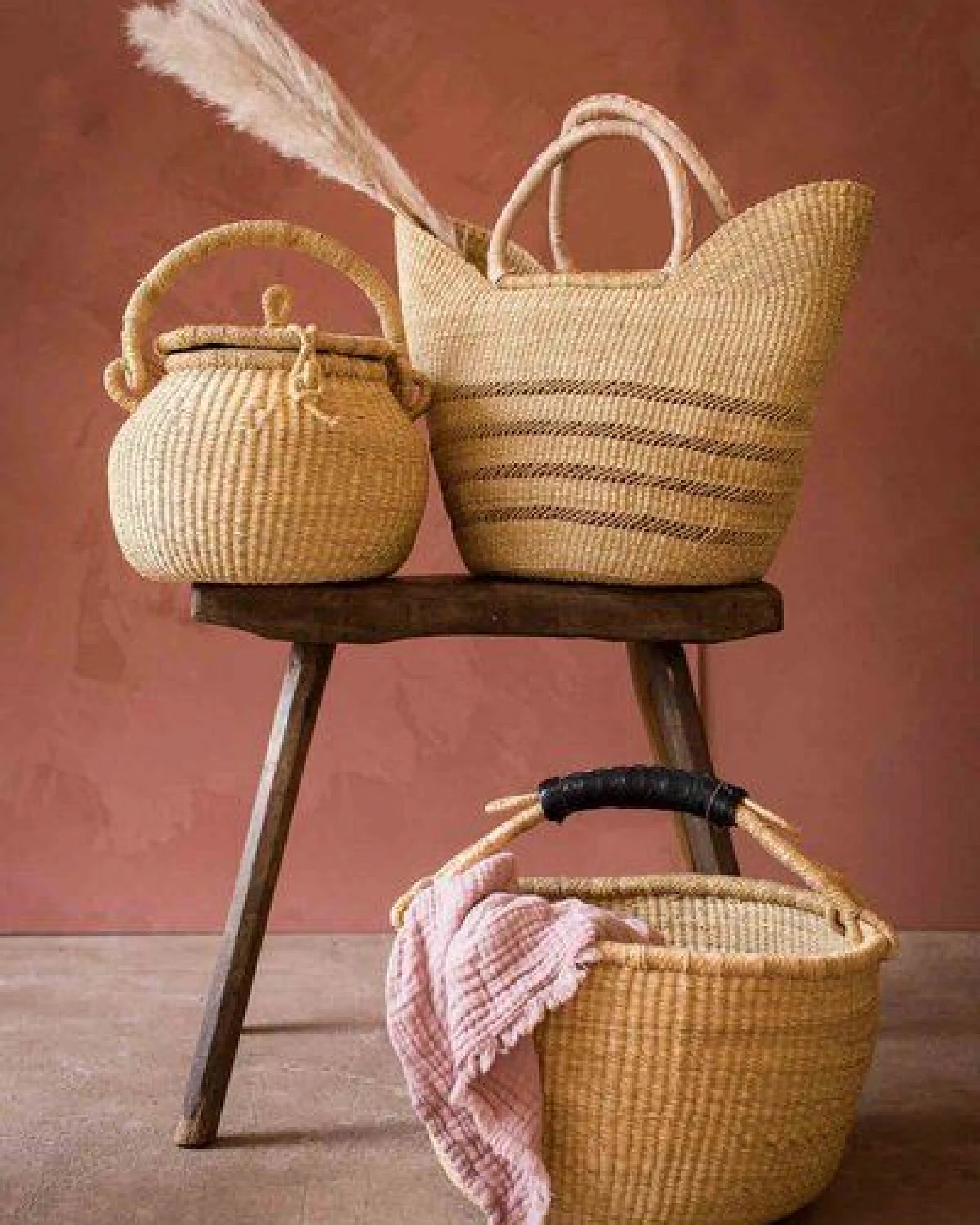 the basket room Bolga Korb - Einkaufs- & Aufbewahrungskorb - Natural – Ansicht 3