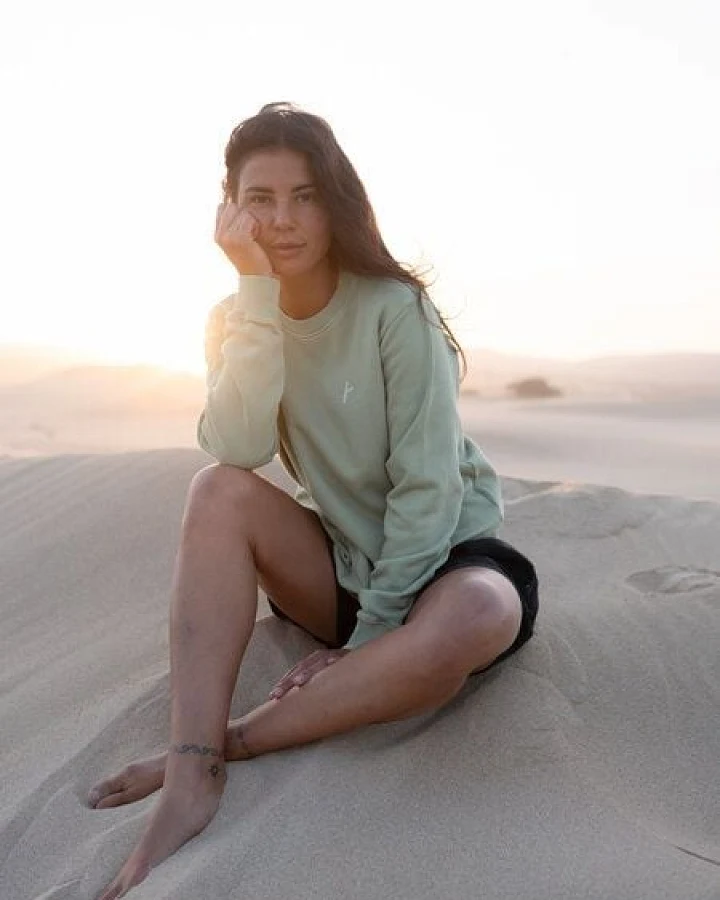 FUXBAU Frauen fux Pullover - seegrün, seeblau & rot