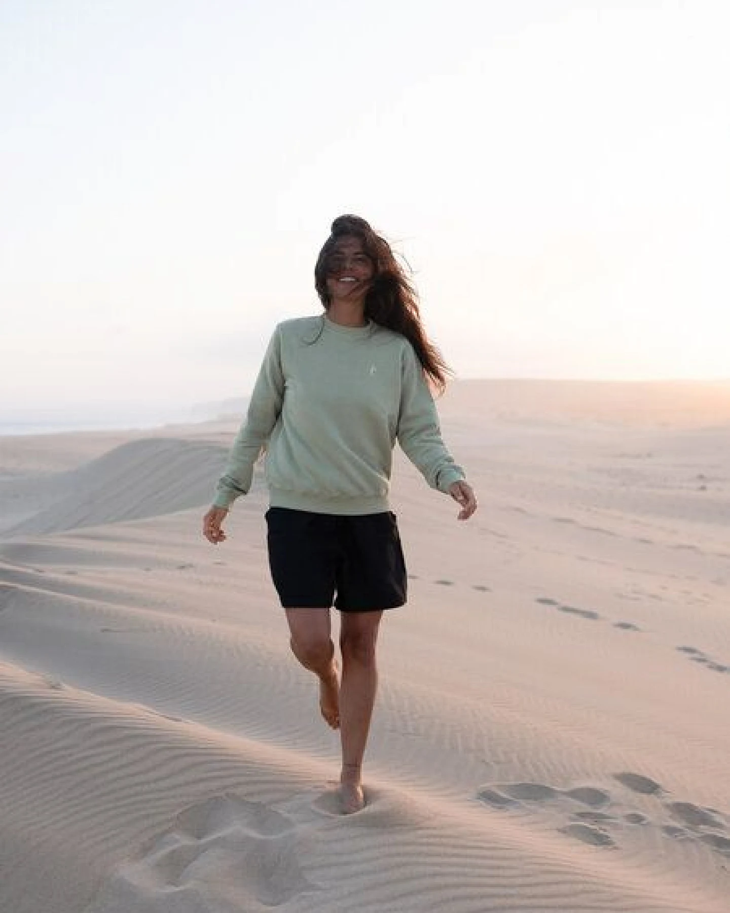 FUXBAU Frauen fux Pullover - seegrün, seeblau & rot – Ansicht 3