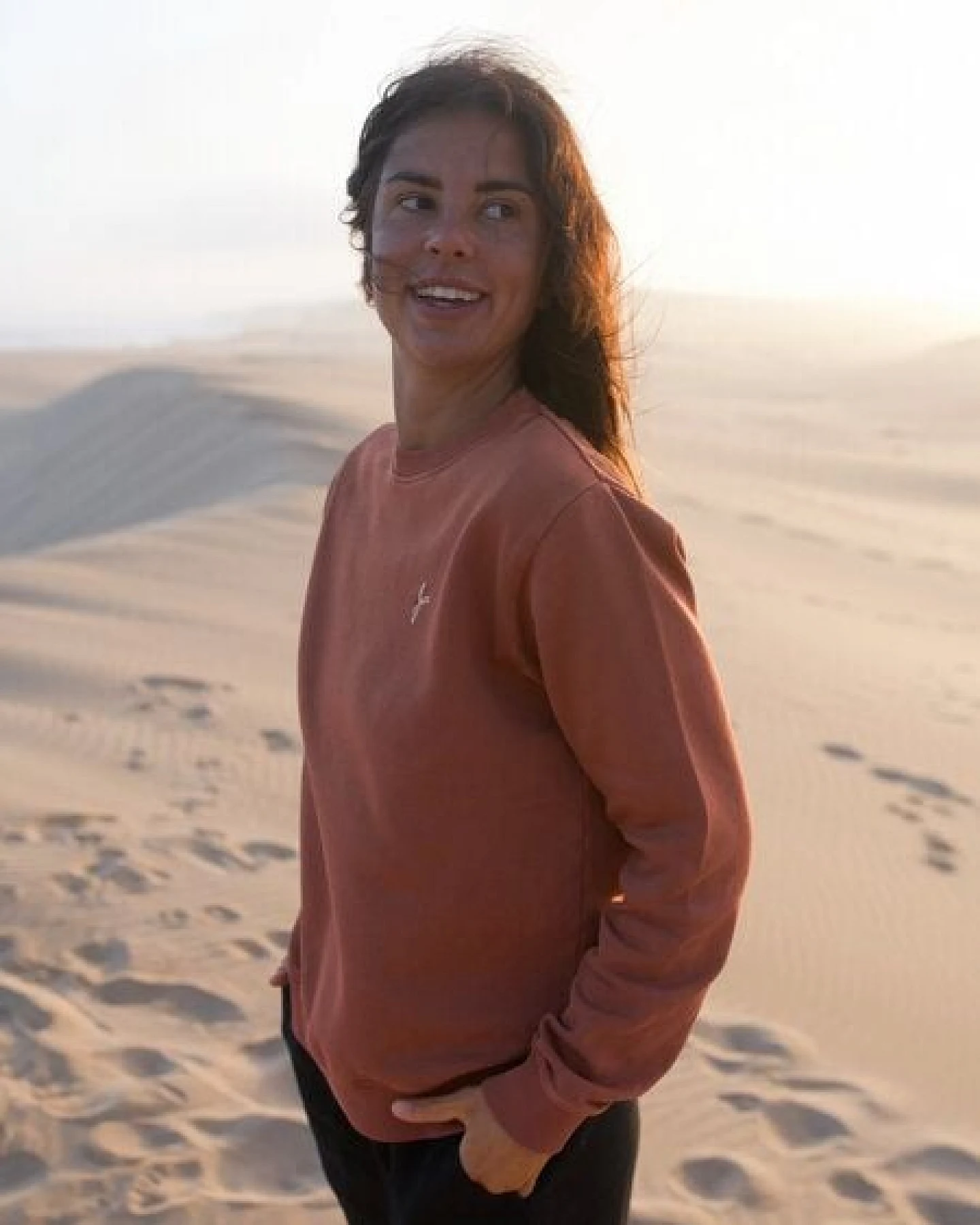 FUXBAU Frauen fux Pullover - seegrün, seeblau & rot – Ansicht 3