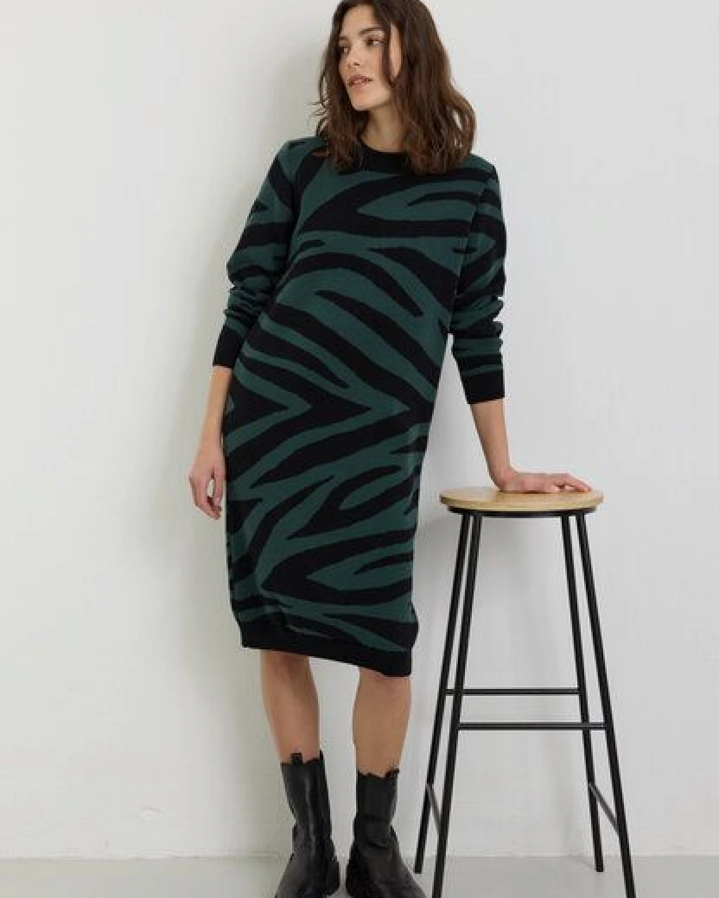 recolution Strickkleid AMARANTHUS ZEBRA – Ansicht 4