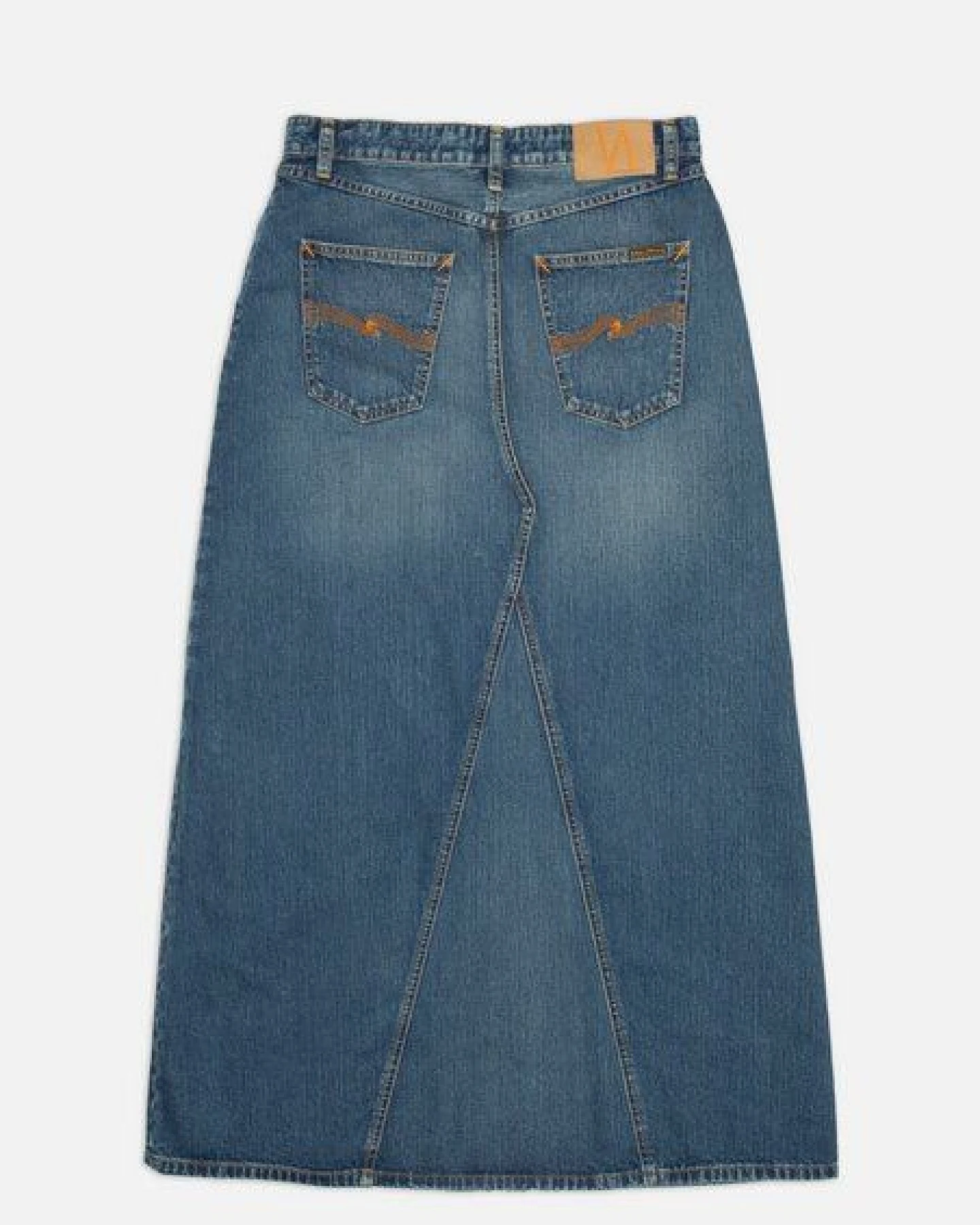 Nudie Jeans Tanja Skirt Orange Painter – Ansicht 4