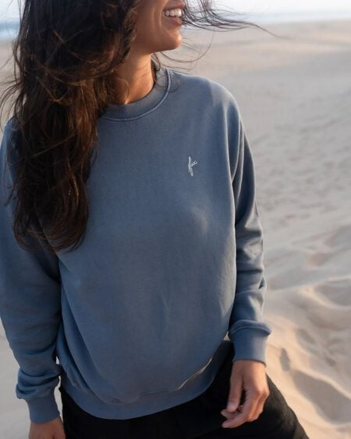 FUXBAU Frauen fux Pullover - seegrün, seeblau & rot – Ansicht 4