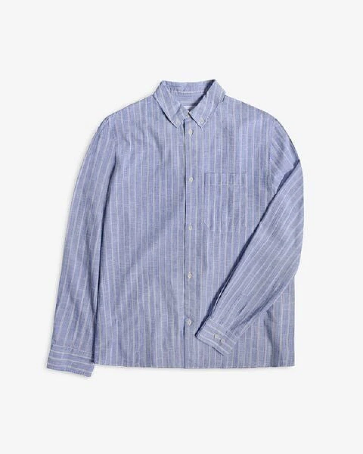 Rotholz Button-Down Hemd Bio Baumwolle