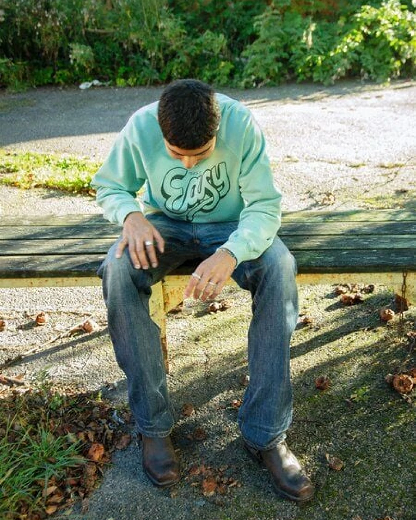 Nudie Jeans Palle Sweatshirt Take it easy – Ansicht 2