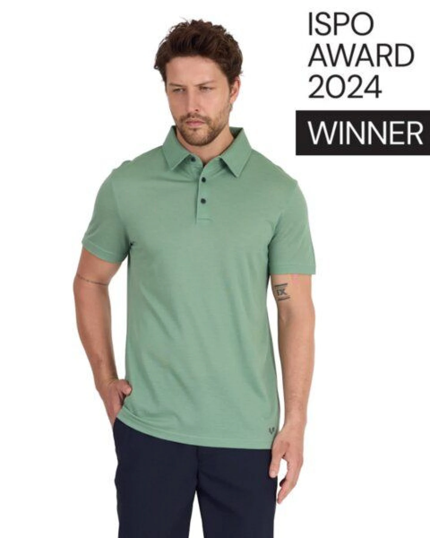 Woolona Merino Casual Herren Polo-Shirt - 100% Merinowolle – Ansicht 4