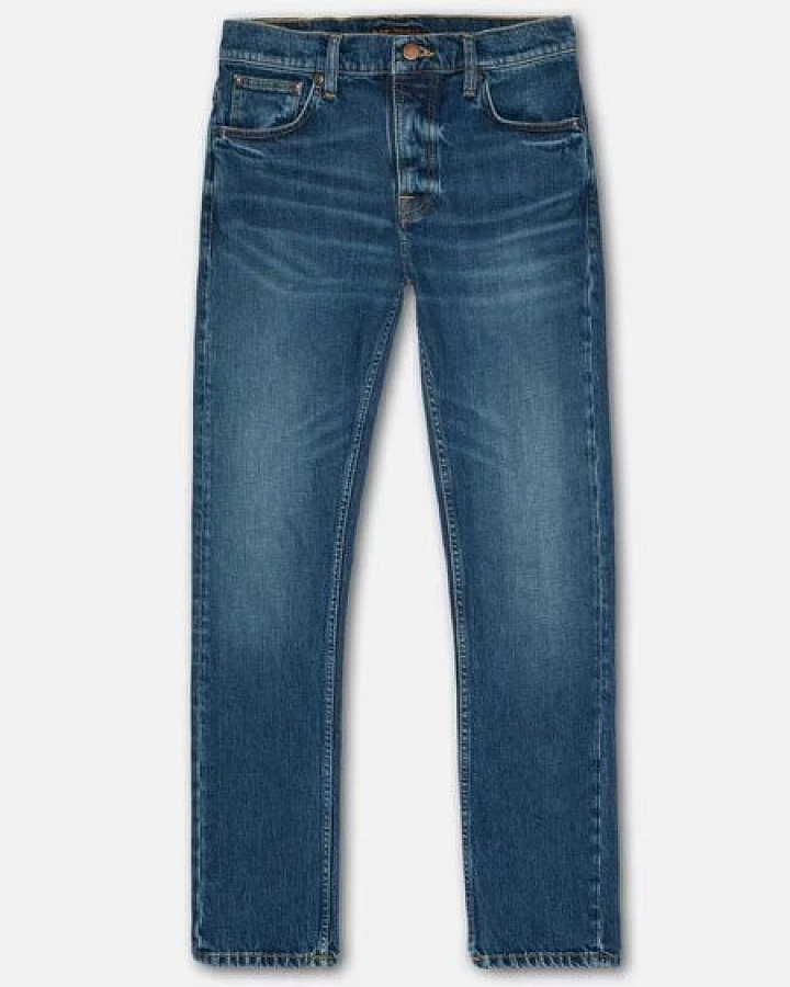 Nudie Jeans Männer Jeans - Grim Tim - Workers Blue