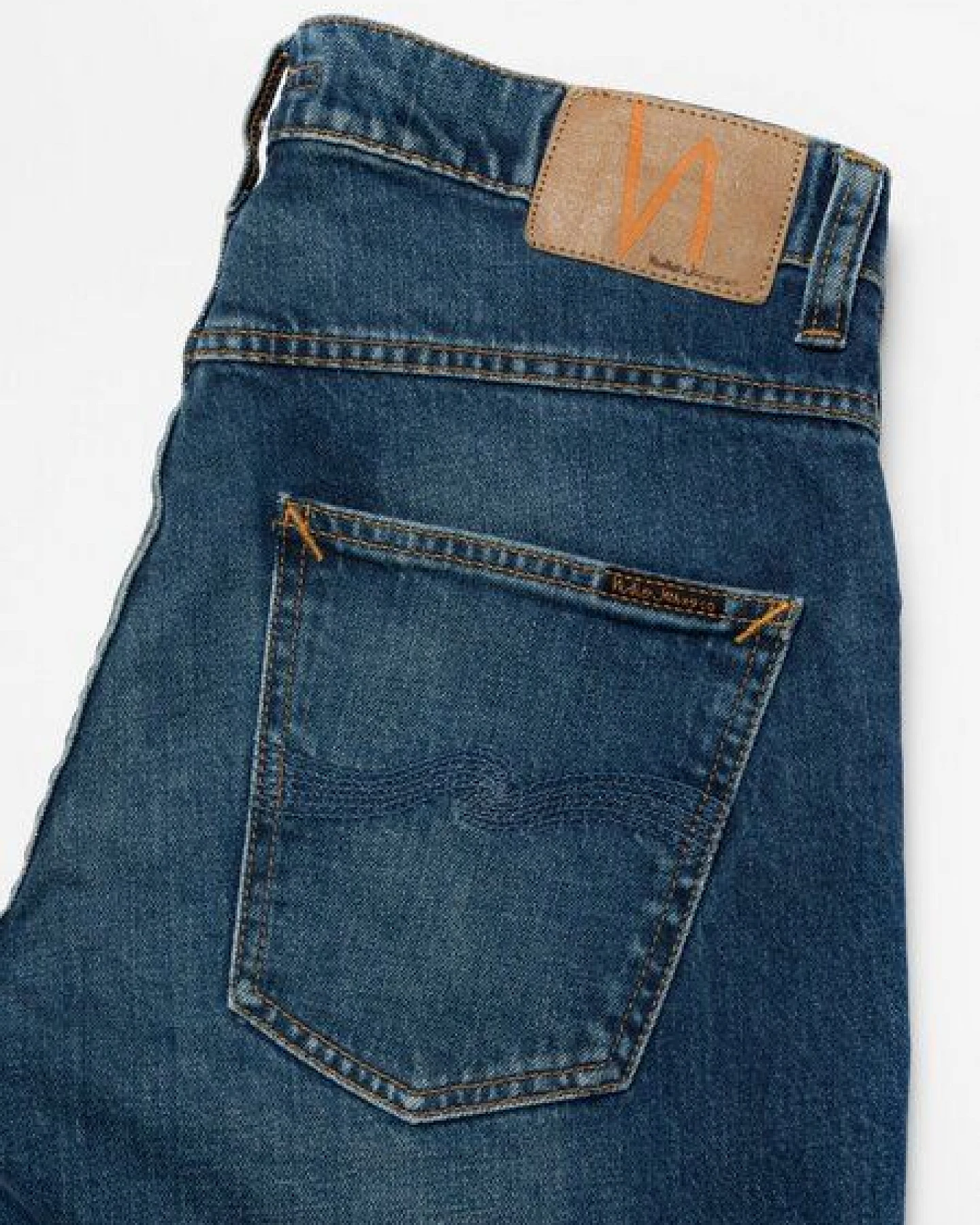 Nudie Jeans Männer Jeans - Grim Tim - Workers Blue – Ansicht 3