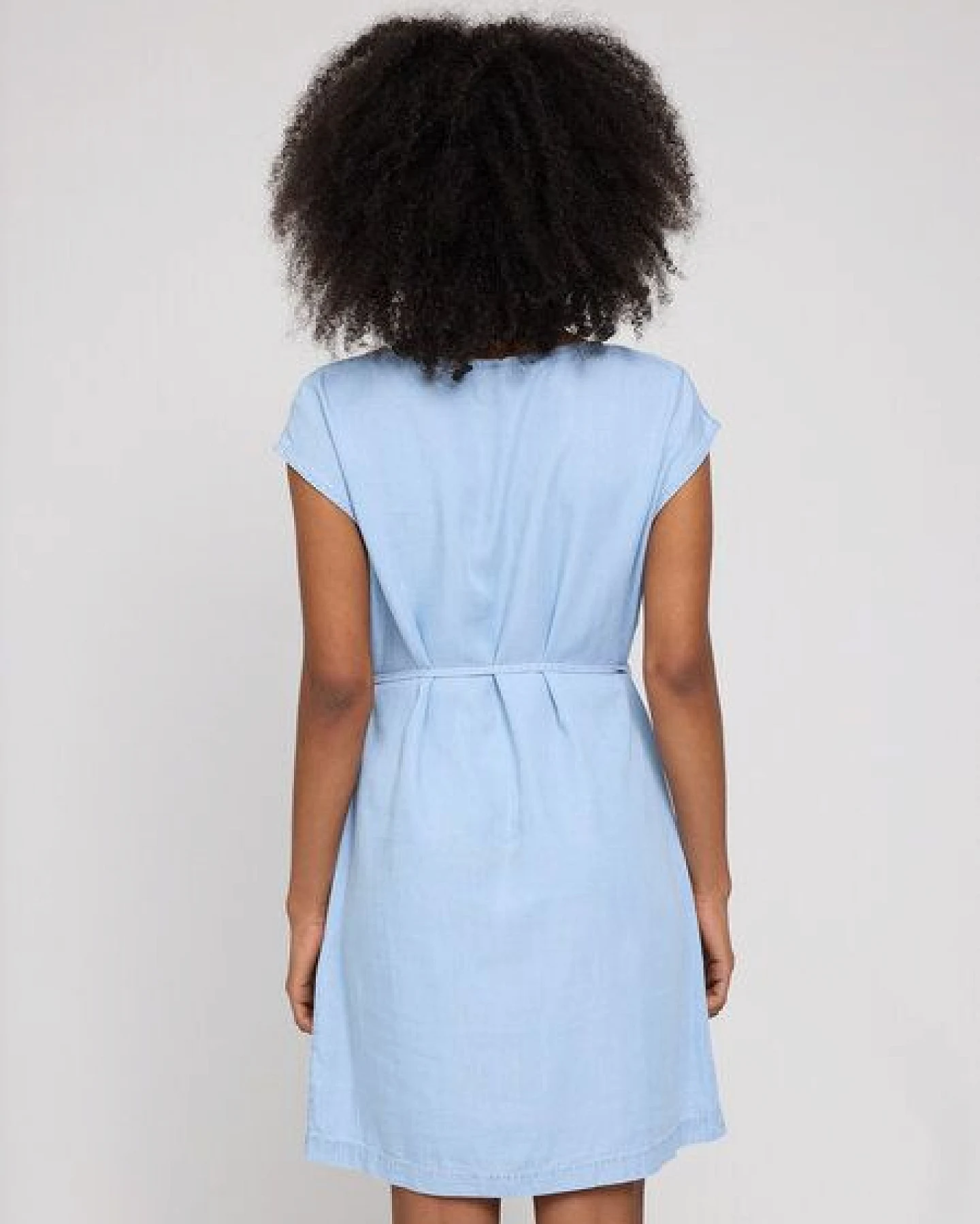 Mazine Mini-Kleid Tencel light blue wash – Ansicht 3