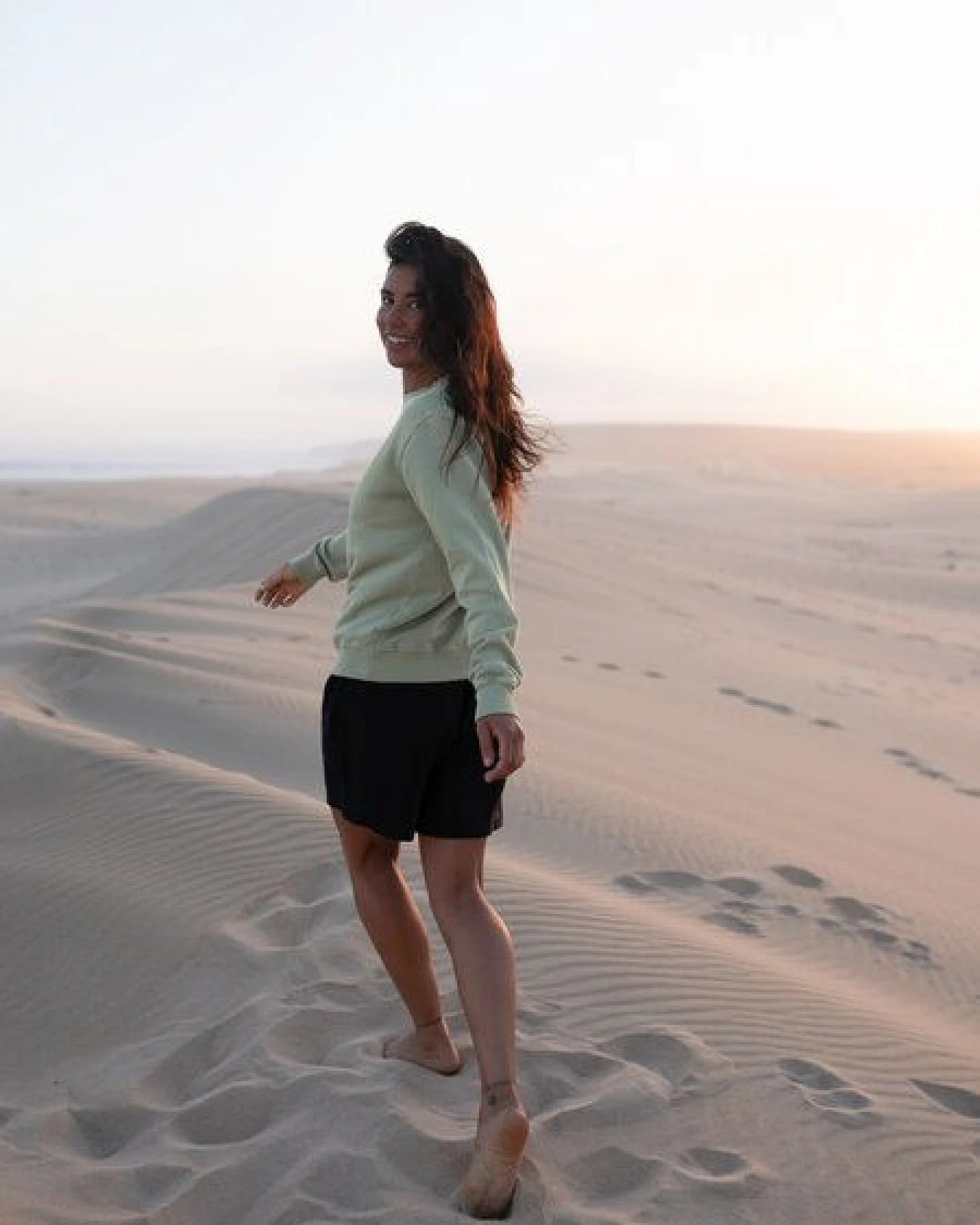 FUXBAU Frauen fux Pullover - seegrün, seeblau & rot – Ansicht 4