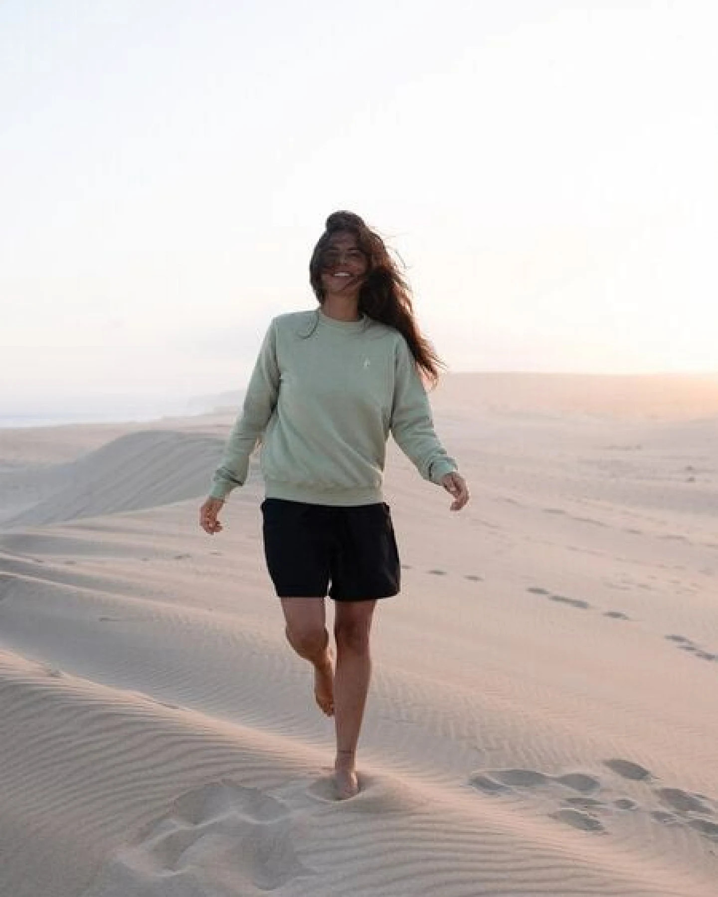 FUXBAU Frauen fux Pullover - seegrün, seeblau & rot – Ansicht 3