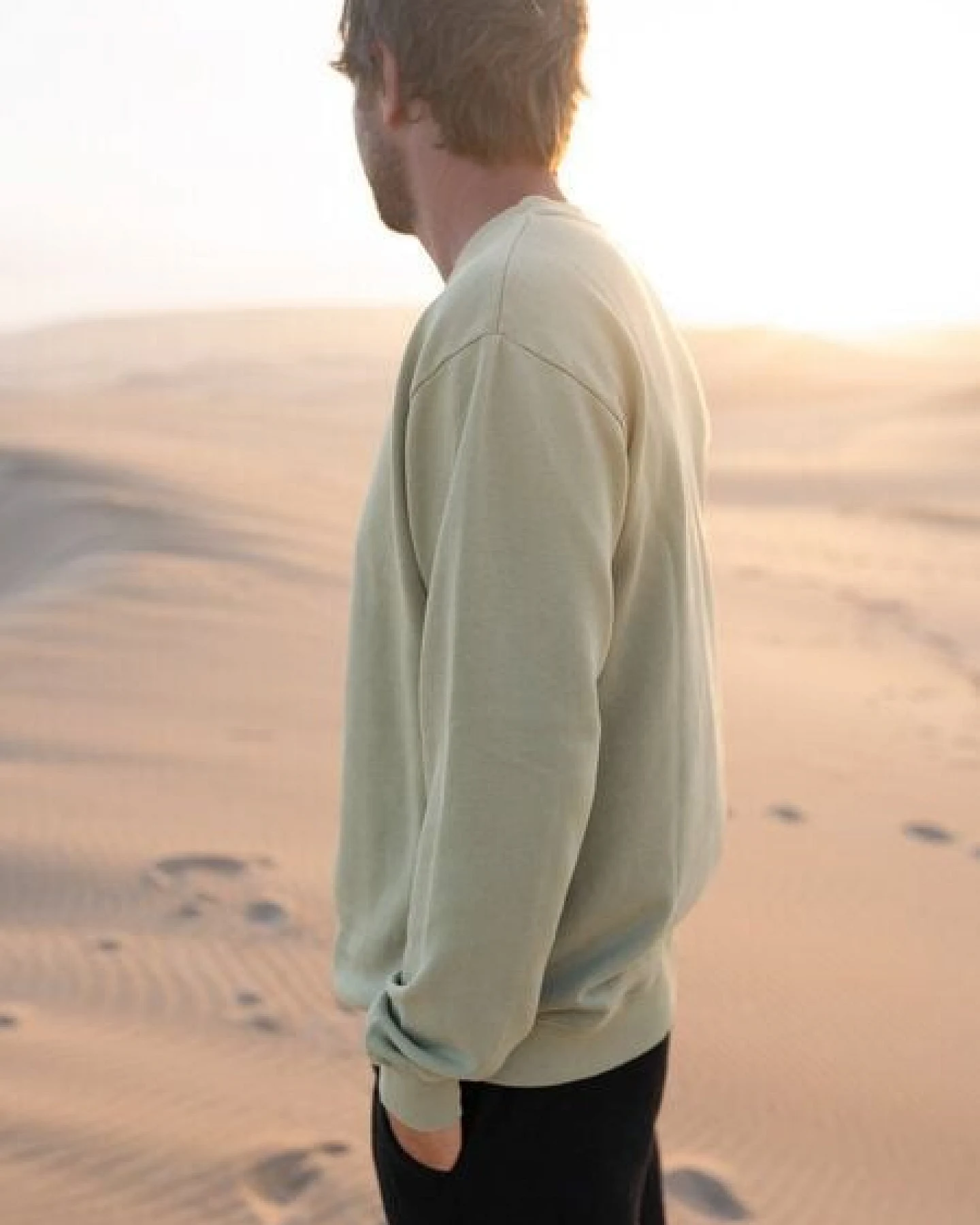 FUXBAU Männer fux Pullover - seegrün, seeblau & rot – Ansicht 3