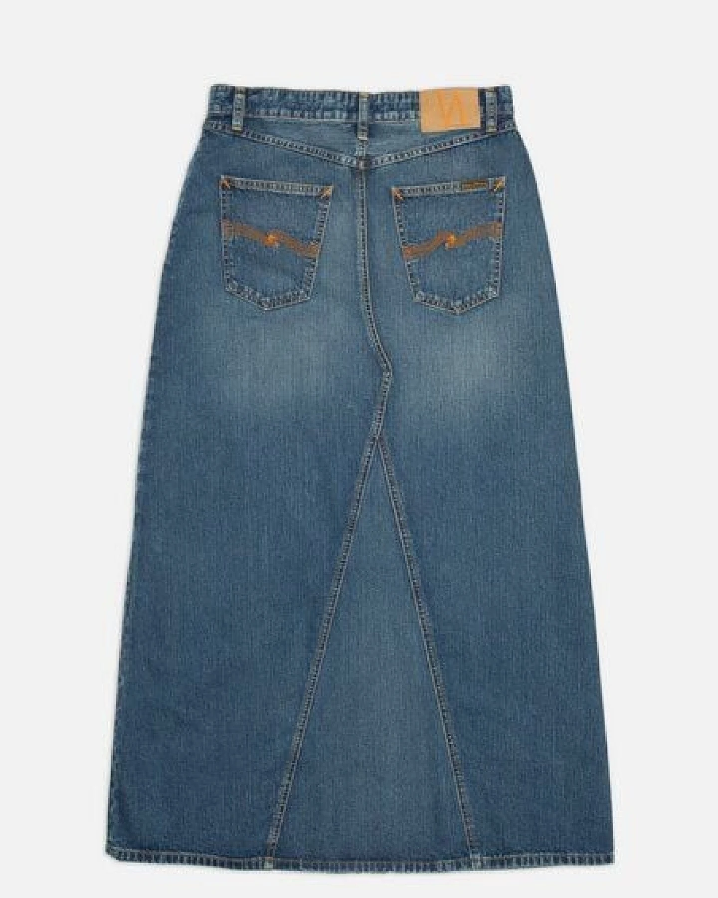 Nudie Jeans Tanja Skirt Orange Painter – Ansicht 4
