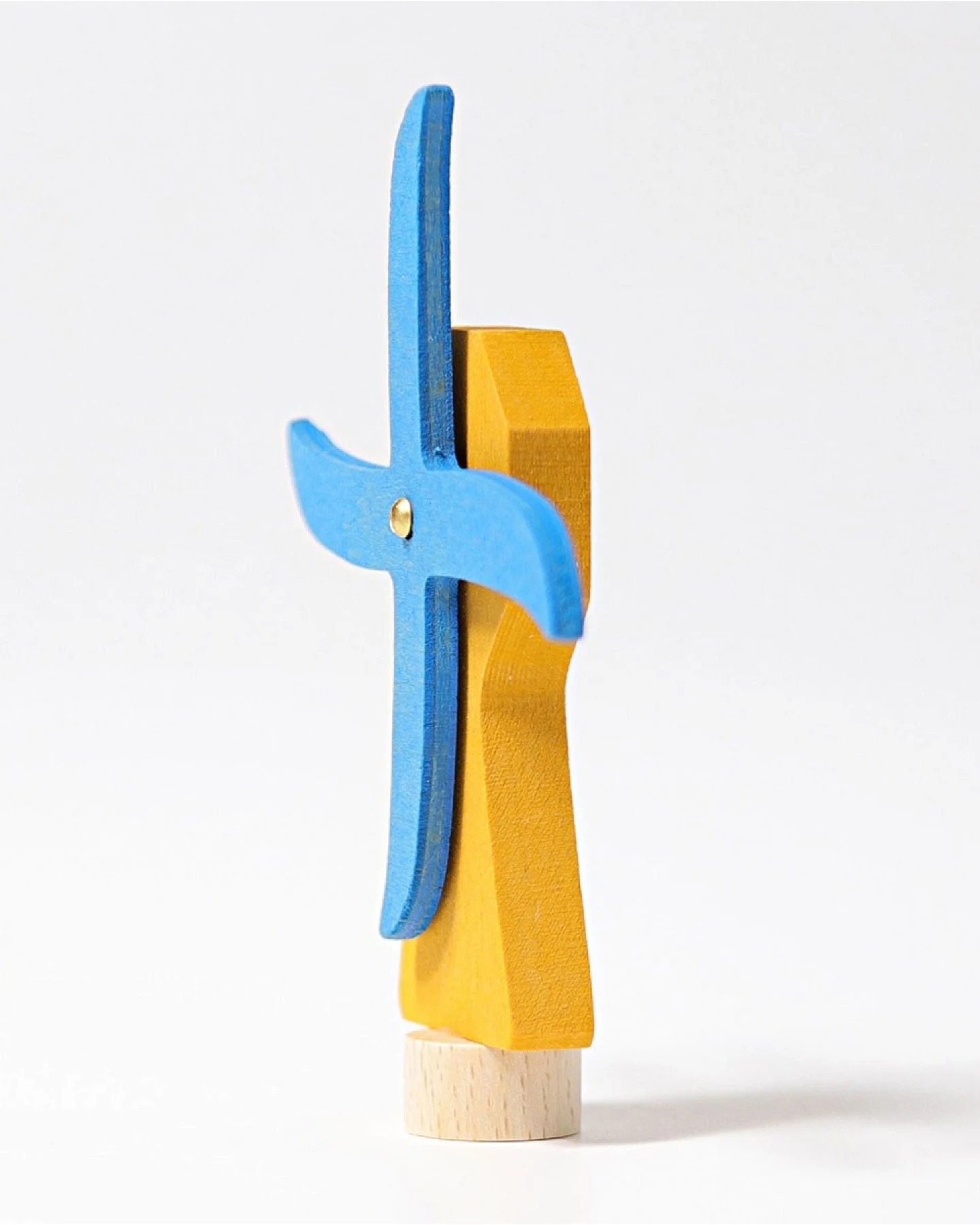 Grimms Windmühle Steckfigur aus Lindenholz, bunt lasiert Höhe 10 cm – Ansicht 2