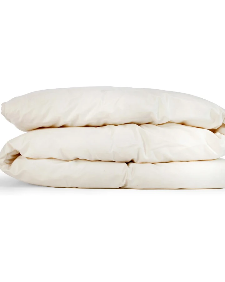 Baby- und Kinderbettdecke Bio-Merinowolle (kbT) 100 x 135 cm, 600 g (Ganzjahr), Perkal-Inlett