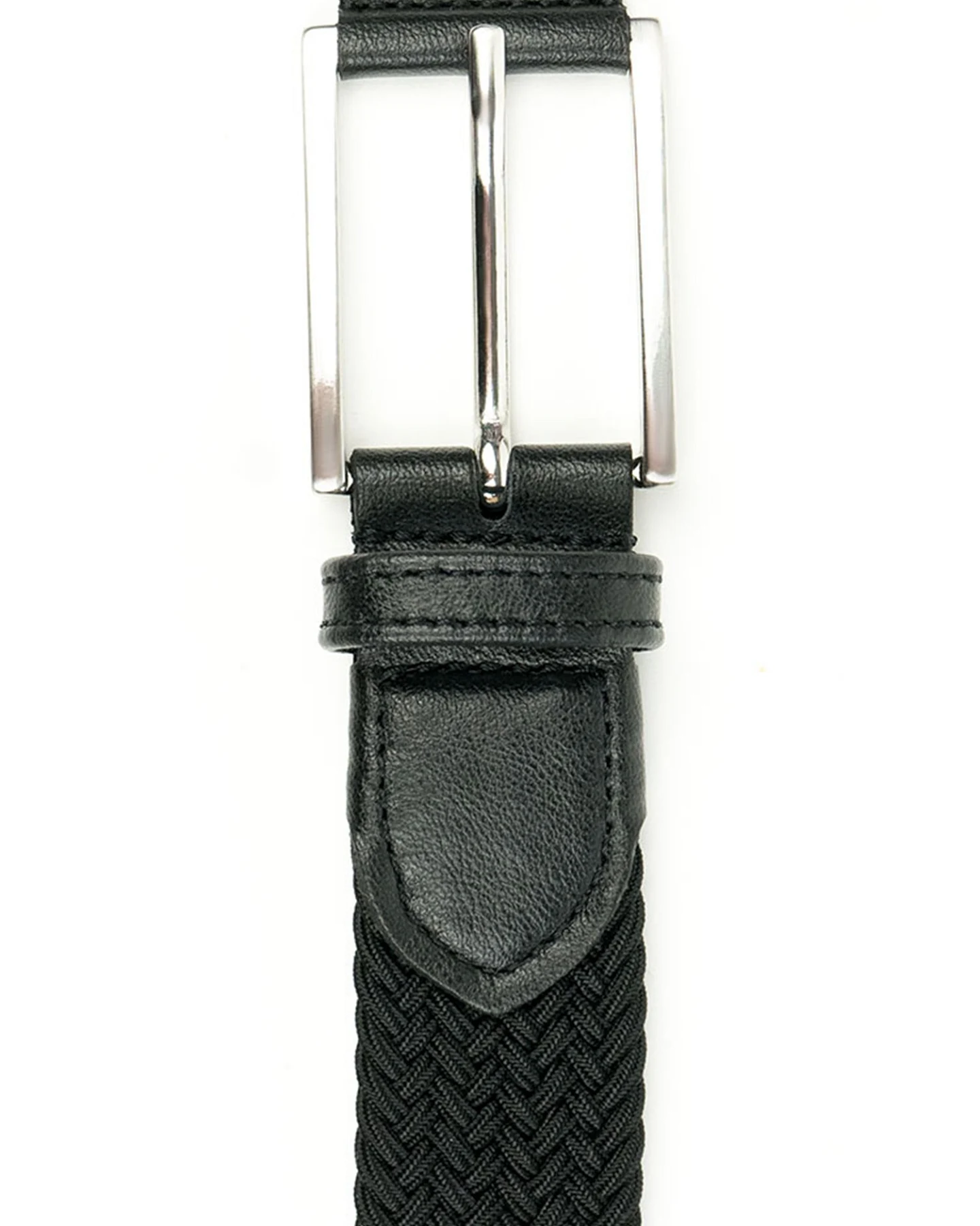 Will's Vegan Store Herren vegan Gewebter Gürtel 3,5 Cm Schwarz – Ansicht 2