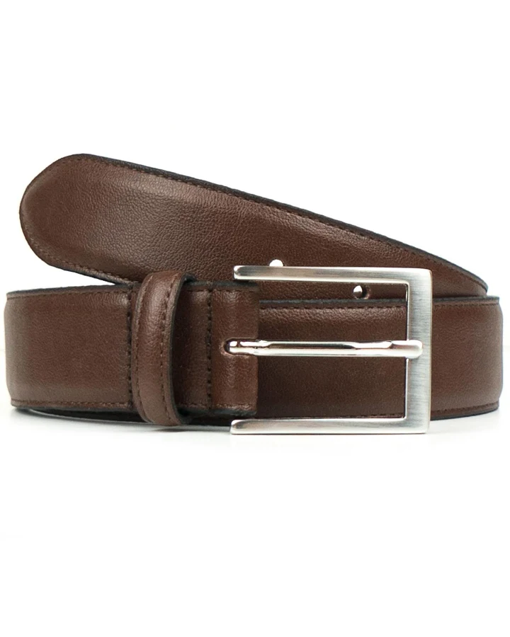 Will's Vegan Store Herren vegan Gürtel Classic 3,5 Cm Dunkelbraun