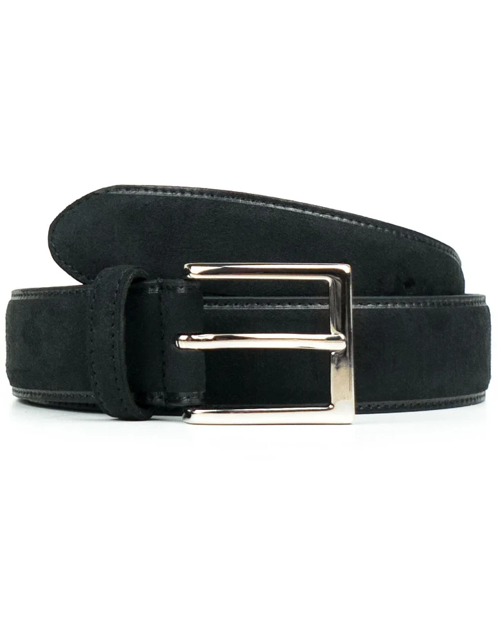 Will's Vegan Store Herren vegan Gürtel Continental 3,5 Cm Schwarz
