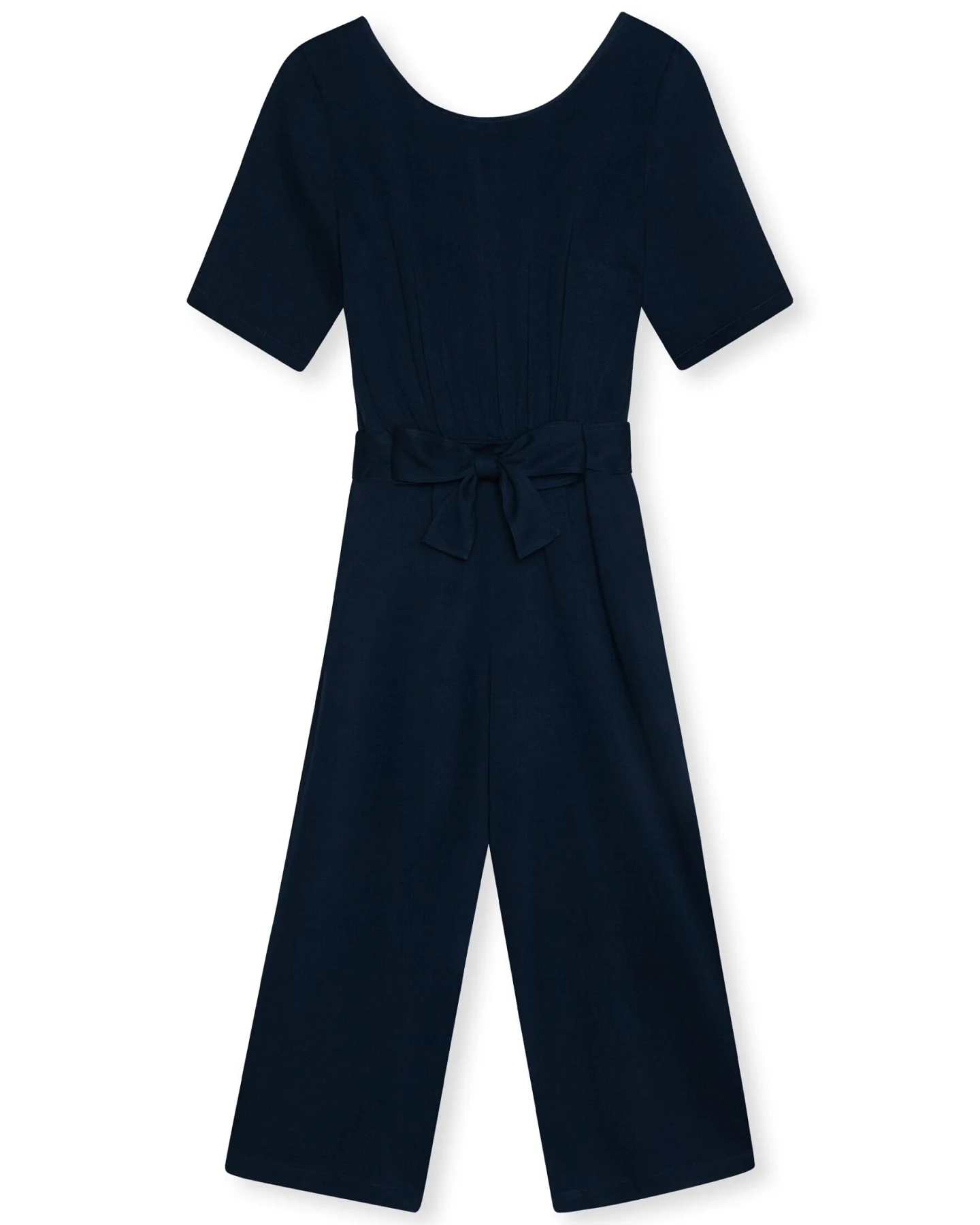 LOVJOI Damen vegan Jumpsuit Staine Halbarm Nachthemd Blau – Ansicht 2