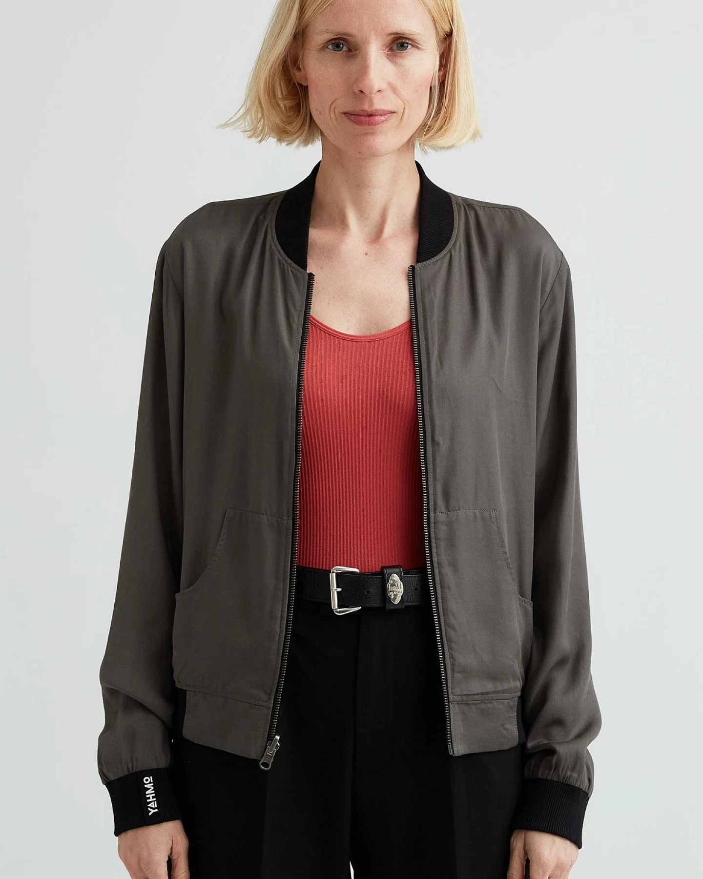 Yahmo Damen vegan Bomberjacke Ruth Reversible Nostalgia/Pine – Ansicht 2