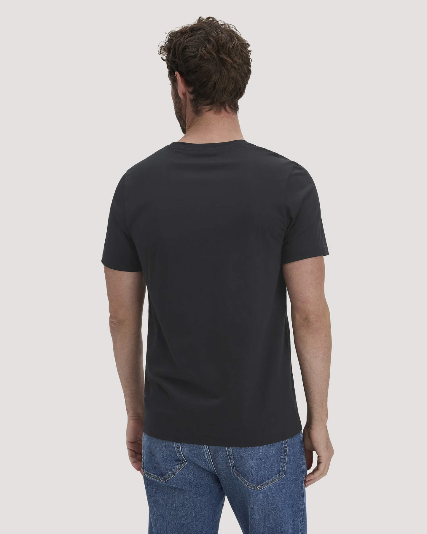 hessnatur Herren T-Shirt Regular aus Regenerative Organic Cotton (ROC) - schwarz - Größe 54 – Ansicht 3