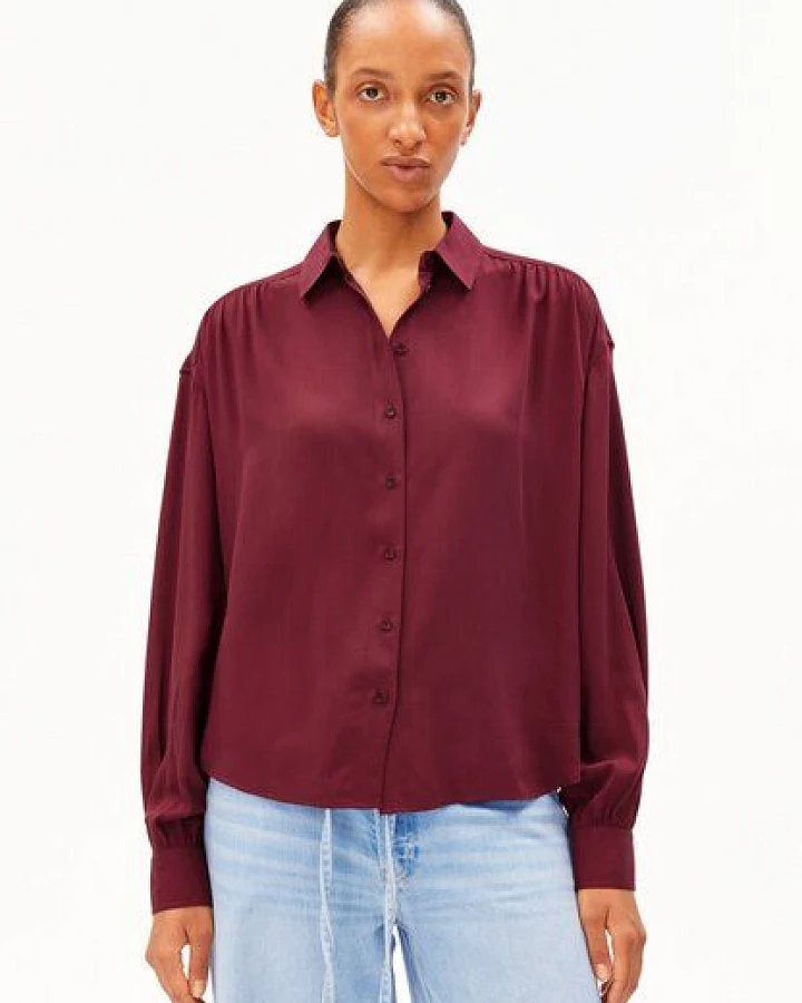 Produktseite: ARMEDANGELS EFINARAA Damen Bluse aus 100% LENZING ECOVERO Viskose