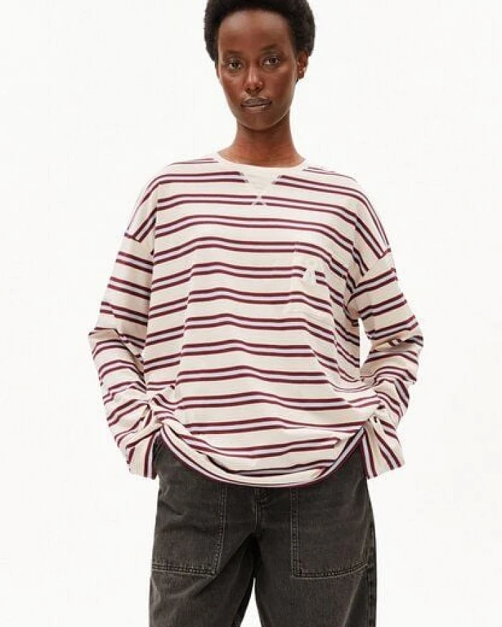 ARMEDANGELS ICONIC Å FIETAA STRIPE Damen Longsleeve aus 100% Bio-Baumwolle