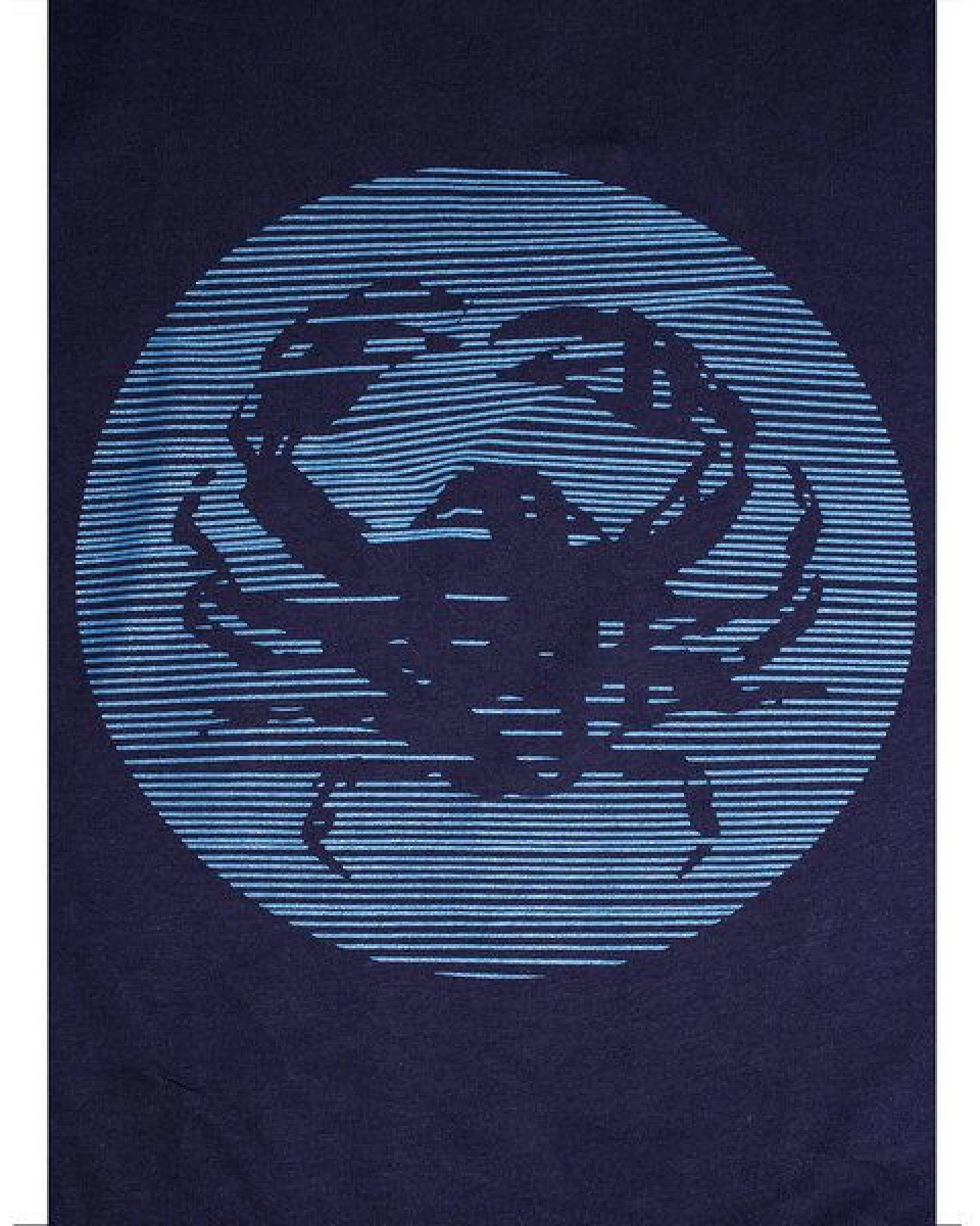 FÄDD Damen T-Shirt Rundhals aus Bio-Baumwolle "Crustacea" Navy Blau – Ansicht 2