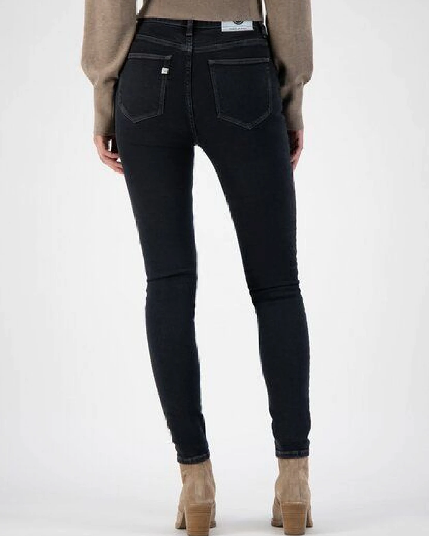 MUD Jeans Damen Jeans "Sky Rise Skinny - Stone Black" – Ansicht 4