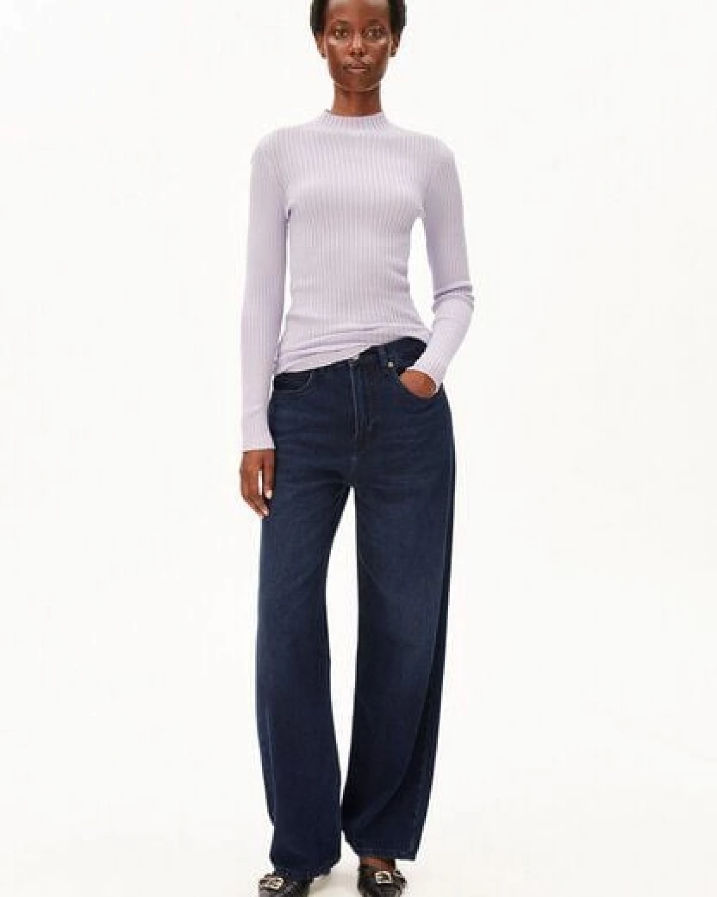 ARMEDANGELS ALAANIA Damen Pullover Slim Fit aus Bio-Baumwolle – Ansicht 4
